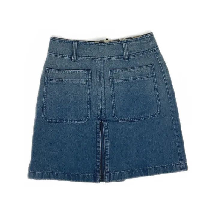 Burberry Burberry Fashionable Denim Mini Skirt 0079 Size 24" / US 00 / IT 34 - 1 Thumbnail