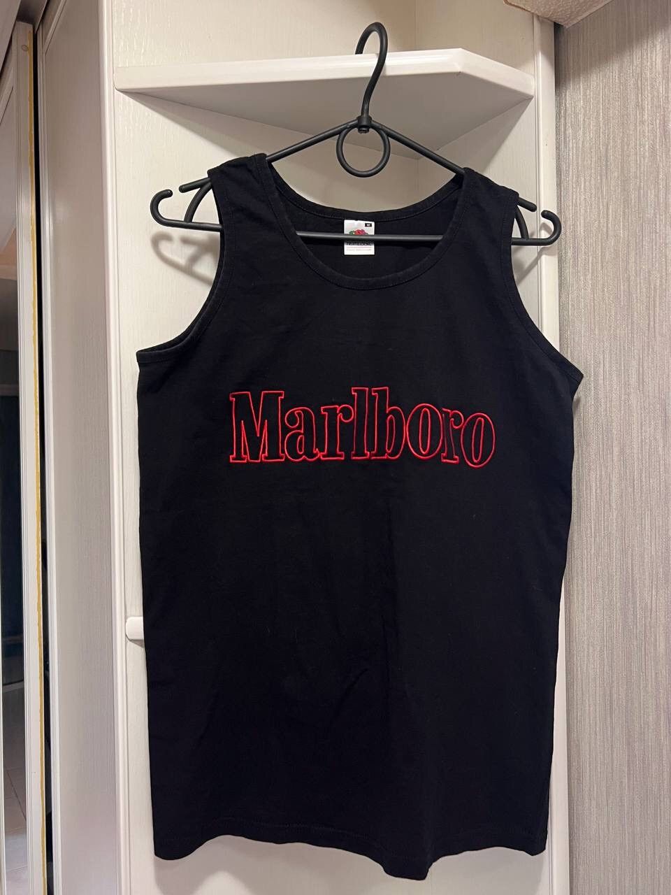 Other Vintage Marlboro Black Red Y2K Tank Top Sleeveless Tee Size US M / EU 48-50 / 2 - 2 Thumbnail