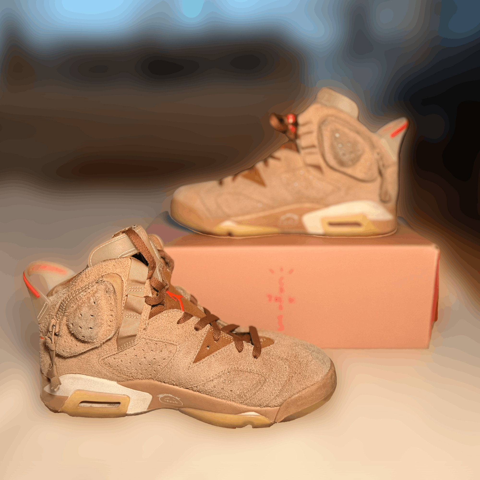 Jordan Brand Air Jordan 6 Travis Scott ‘British Khaki’ Size US 9 / EU 42 - 5 Thumbnail