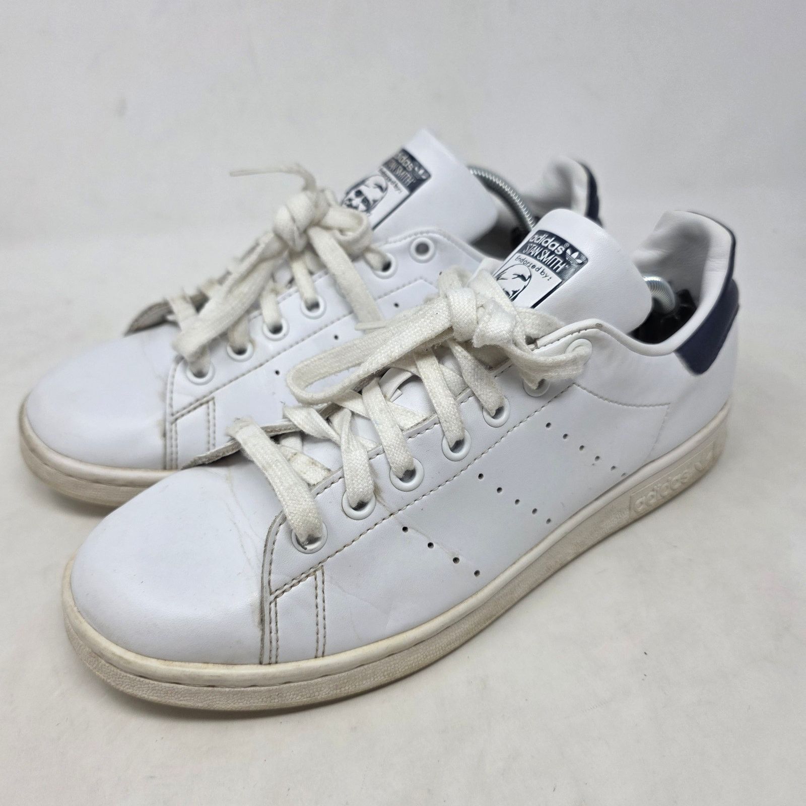 Adidas Adidas Stan Smith White Black Leather Sneakers Womens 8.5 Size US 8.5 / IT 38.5 - 1 Thumbnail