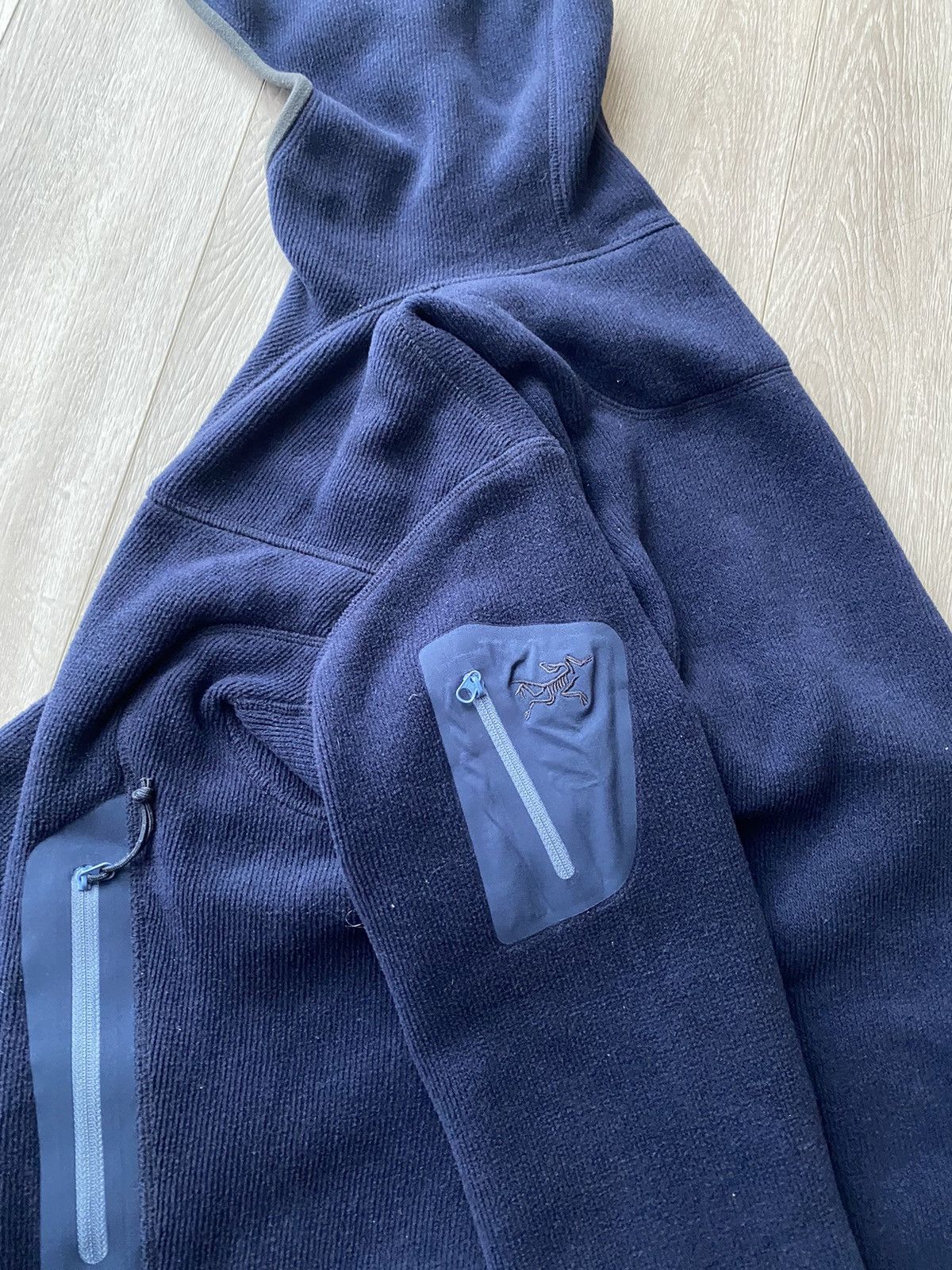 Arc'teryx × Vintage Arcteryx Polartec Women’s Zip Hoodie Blue Fleece Size L / US 10 / IT 46 - 2 Thumbnail
