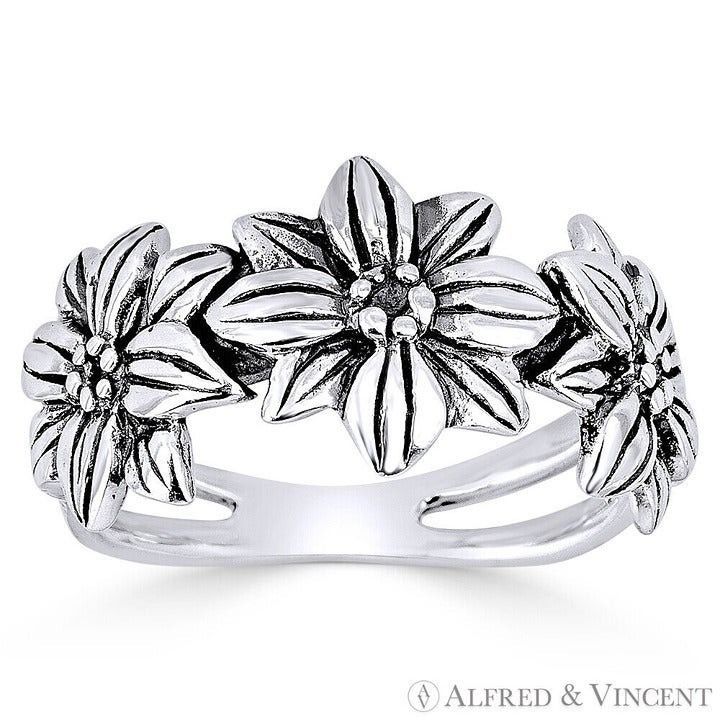 Other Triple-Flower Charm Splitshank Right-Hand Band Size 5 Size ONE SIZE - 1 Preview