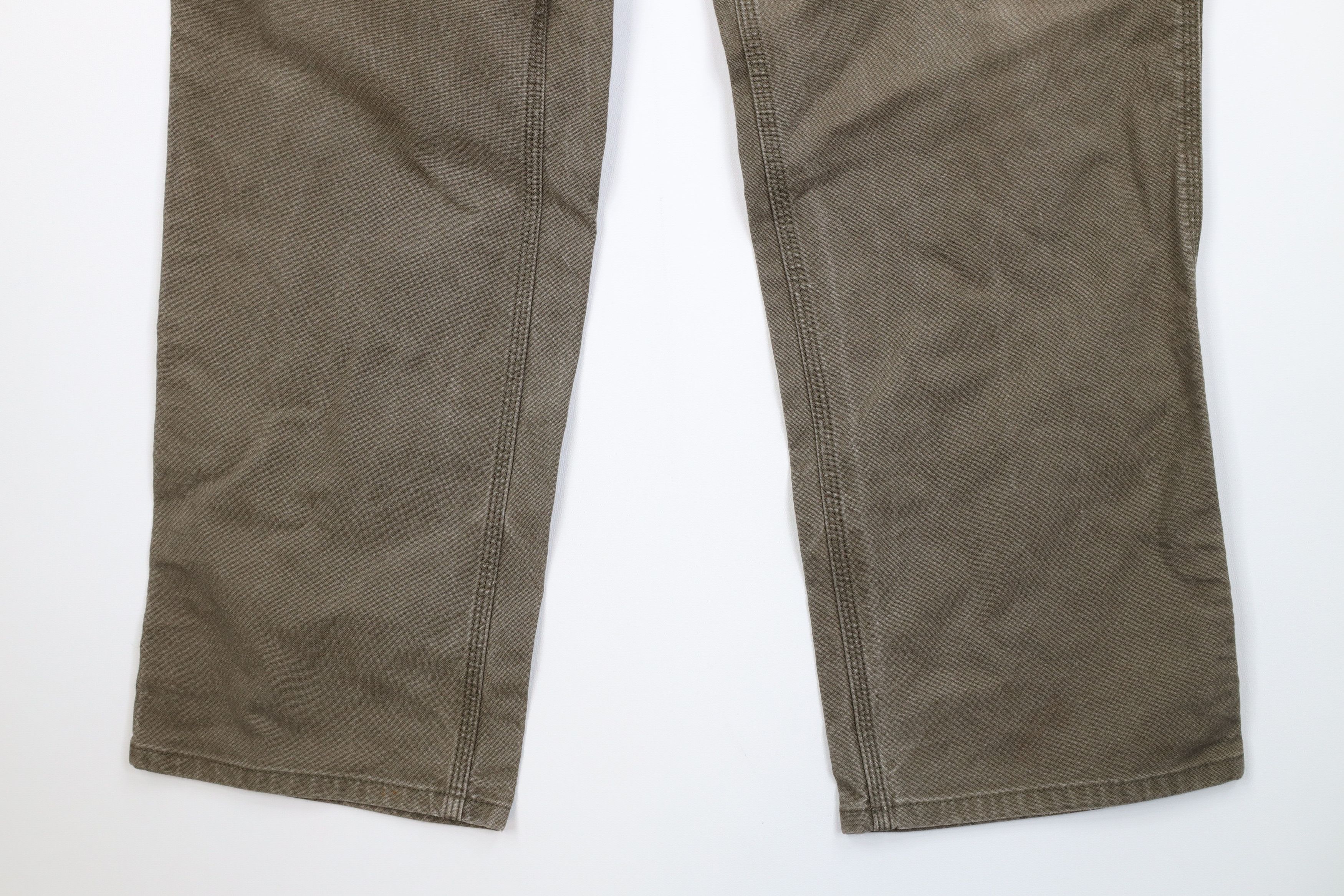 Carhartt Vintage Y2K Carhartt Canvas Relaxed Wide Leg Dungaree Pants Size US 36 / EU 52 - 4 Thumbnail