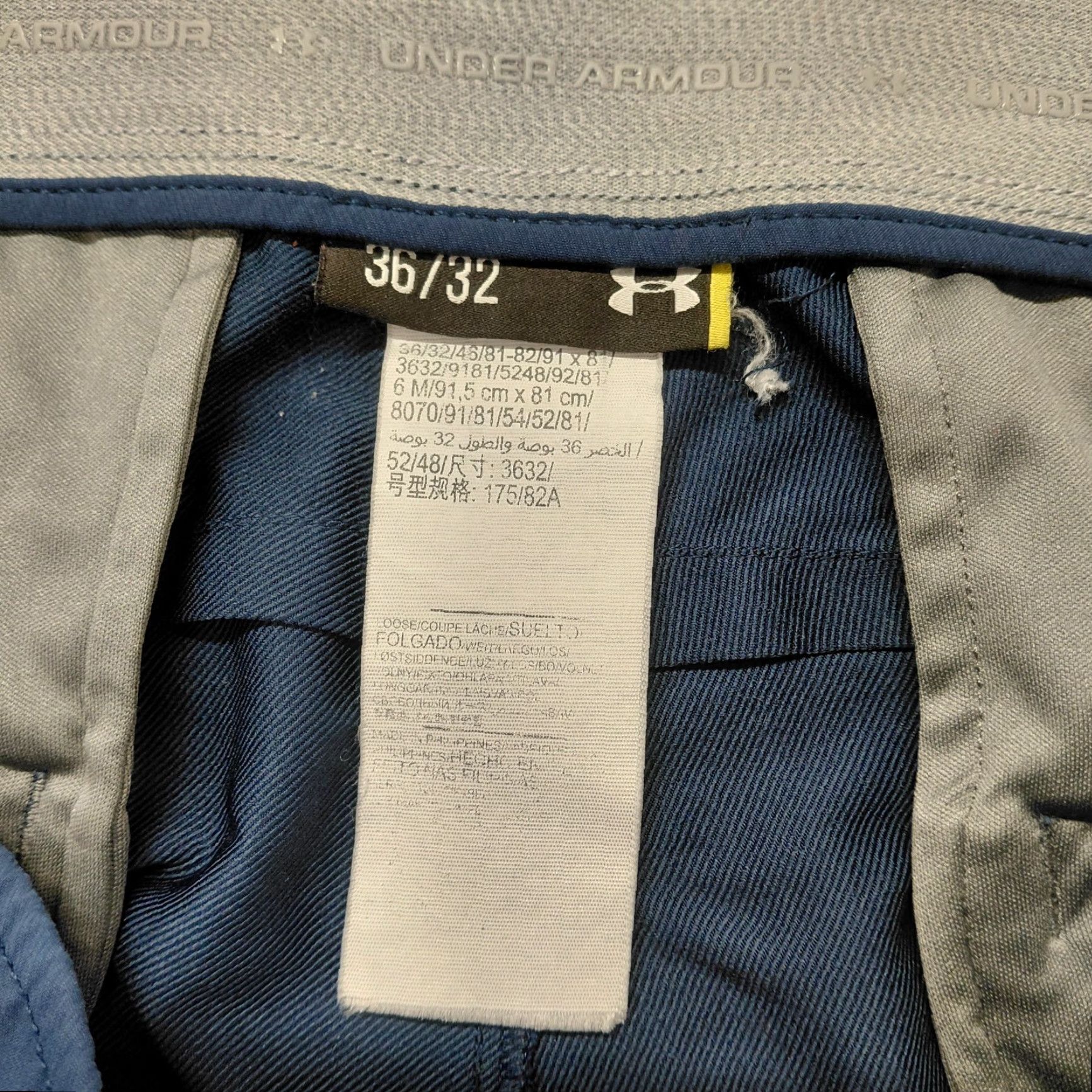 Under Armour Under Armour Tech Golf Pants Mens 36/32 Blue Loose Fit Moisture Wicking Casual Pants Golf Athletic ActivWear Mens Size US 36 / EU 52 - 3 Thumbnail