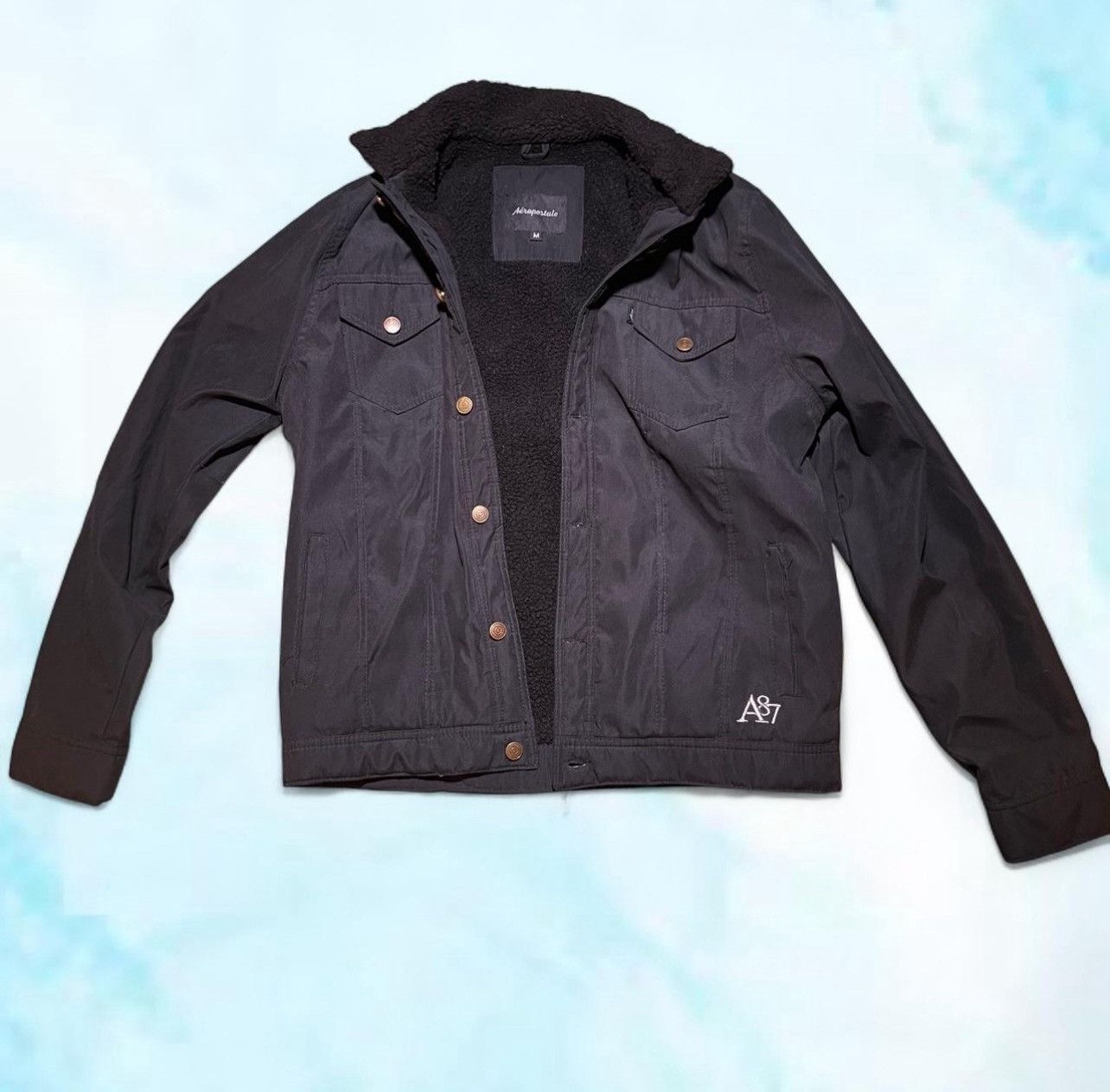 Aeropostale Aeropostale black denim jacket Size US M / EU 48-50 / 2 - 6 Thumbnail