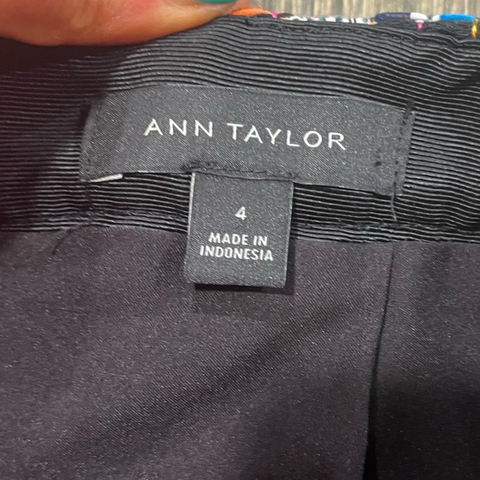 Ann Taylor Ann Taylor Womens Pencil Tweed Skirt Lined Multicolor Size 4 Size 27" / US 4 / IT 40 - 3 Thumbnail