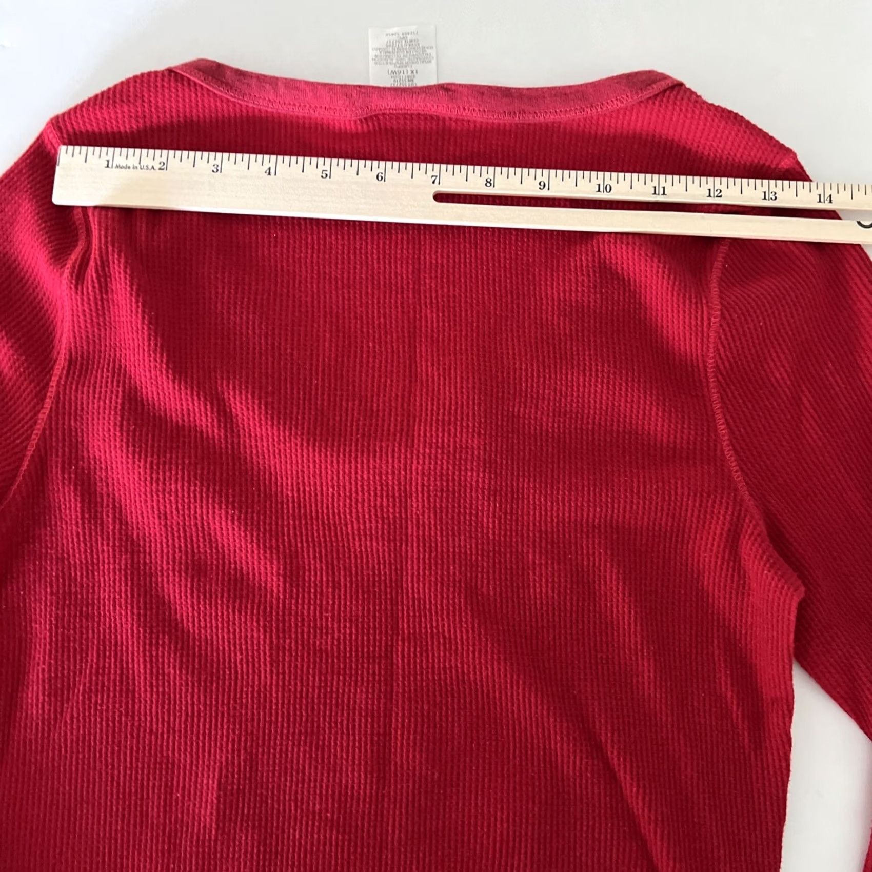 Disney VINTAGE Disney Mickey Mouse Red Thermal Junior Plus 1X 16W “I’ve Been Nice Santa” Size XL / US 12-14 / IT 48-50 - 6 Thumbnail