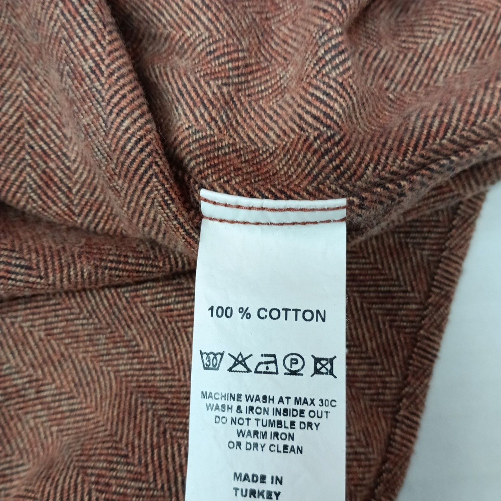 Other 32 Bar Blues Shirt Men's 2XL XXL Brown Cotton Button Up Size US XXL / EU 58 / 5 - 7 Thumbnail