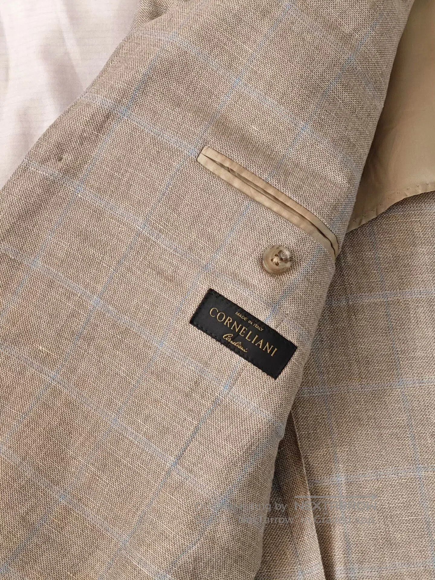 Corneliani Corneliani Italian Wool-Linen Suit Jacket. Size US M / EU 48-50 / 2 - 7 Thumbnail