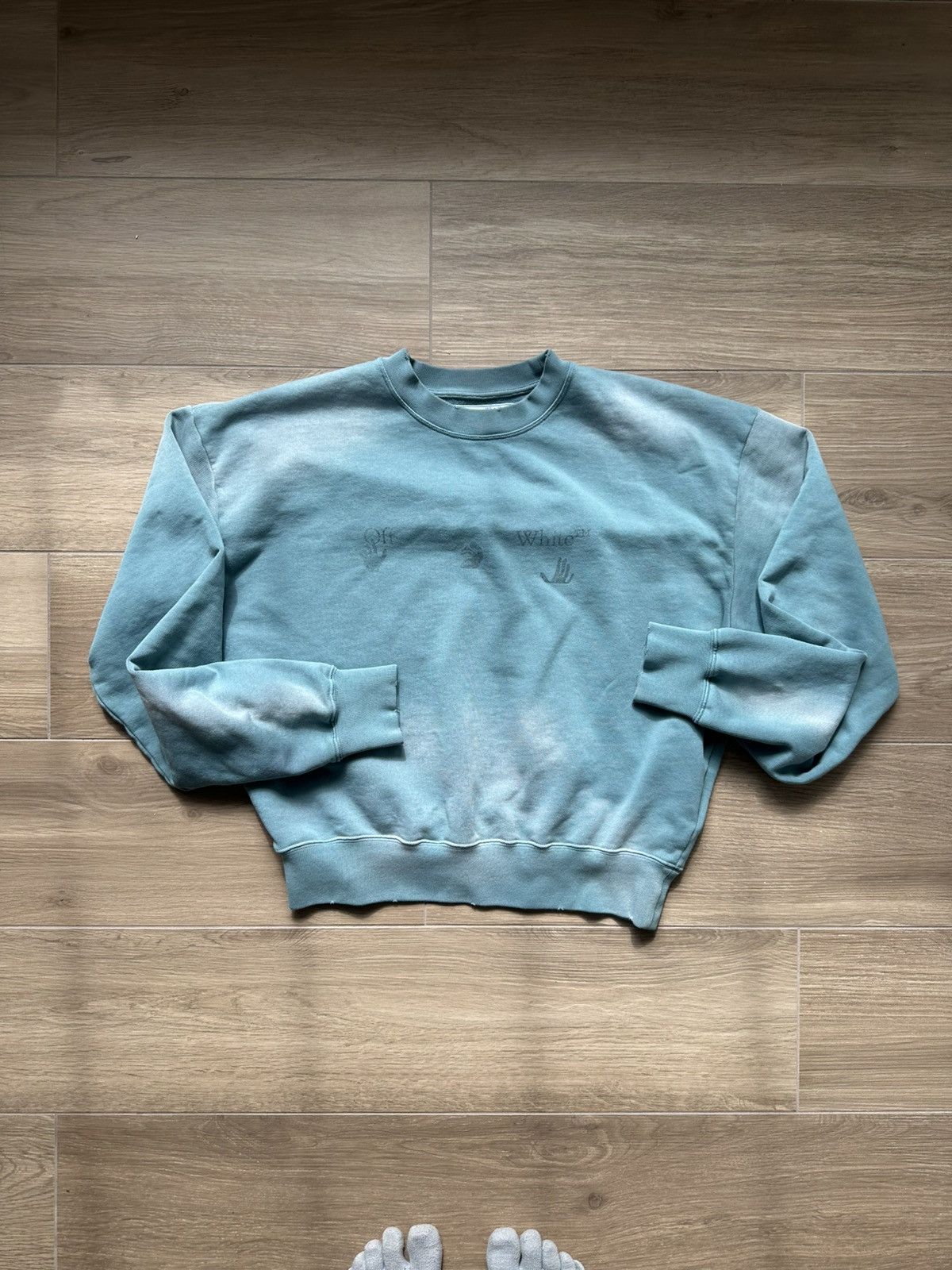 Off-White Off-White Acid Wash Crewneck Size US S / EU 44-46 / 1 - 5 Thumbnail
