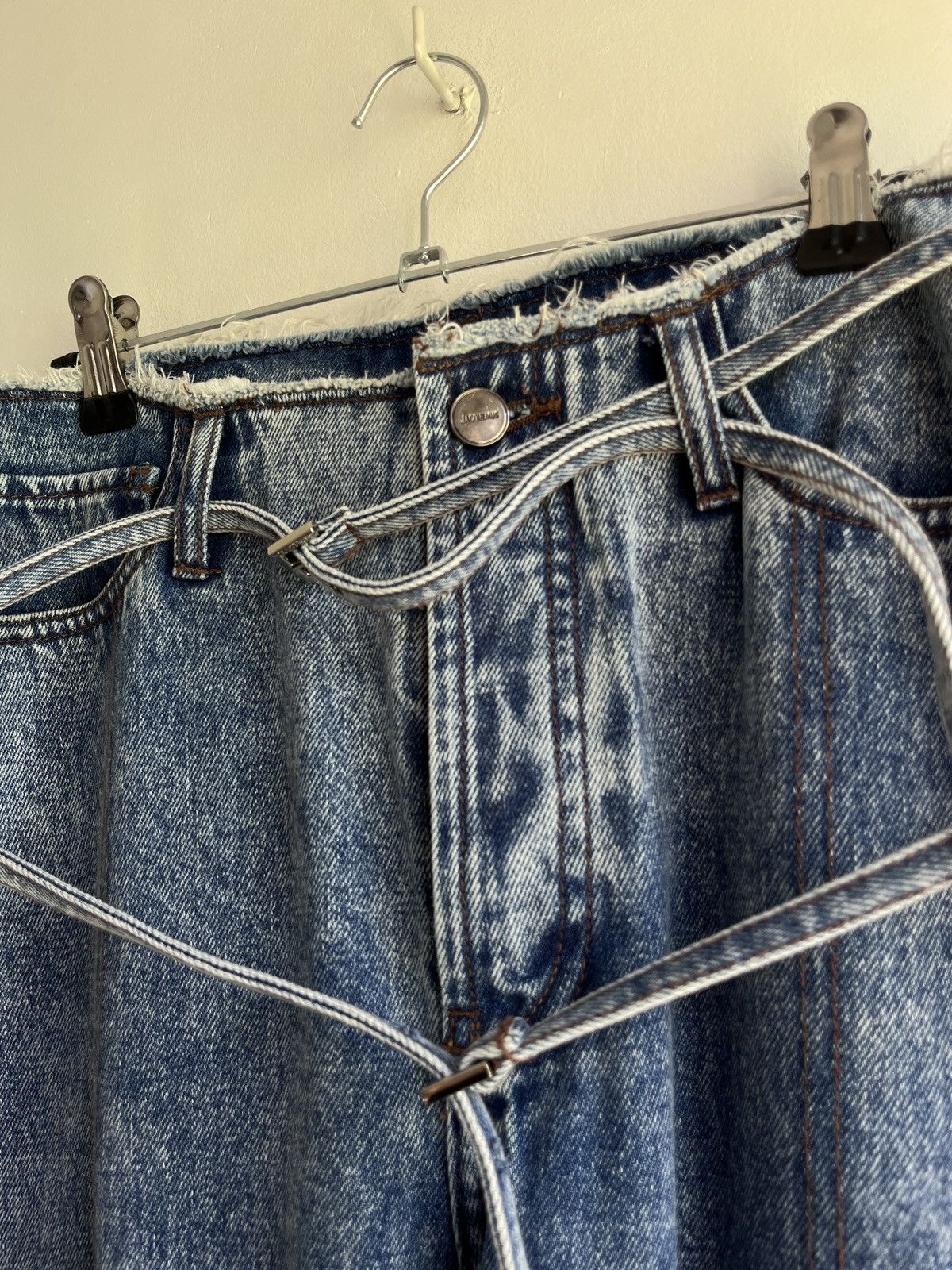 Jacquemus Caraco Belted Jeans Size 31" - 8 Thumbnail