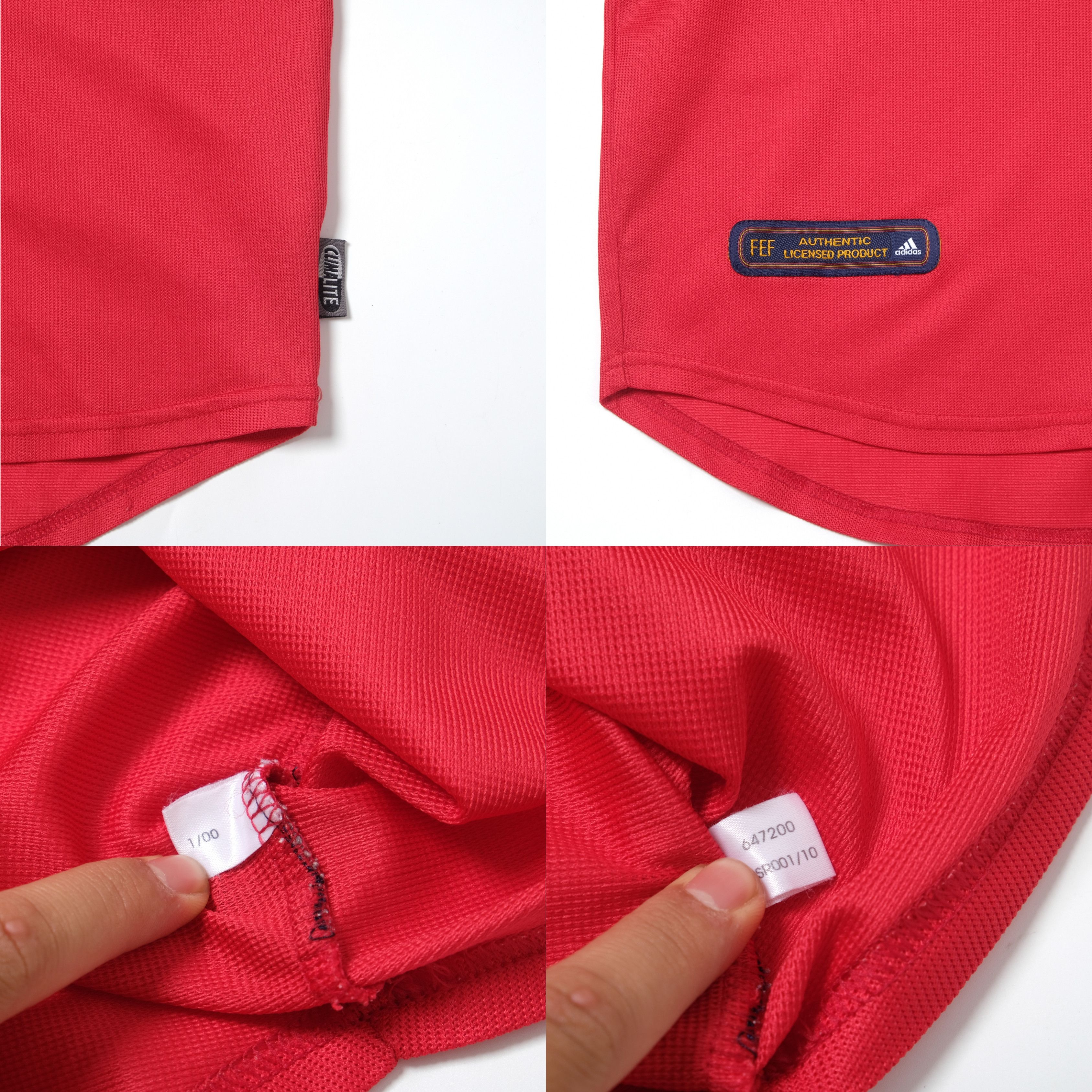 Adidas 1999/02 Spain Home Shirt Adidas Hierro (M) Size US M / EU 48-50 / 2 - 7 Thumbnail