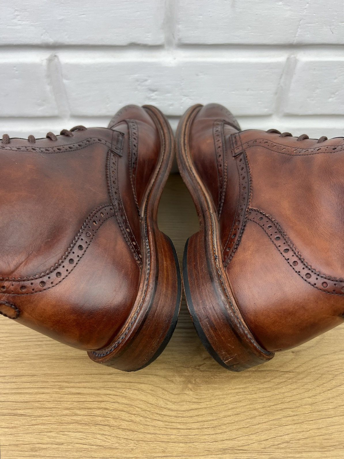 Oliver Sweeney Oliver Sweeney Brogue Boots Leather Shoes Liscolman Dark Tan Size US 10.5 / EU 43-44 - 13 Thumbnail