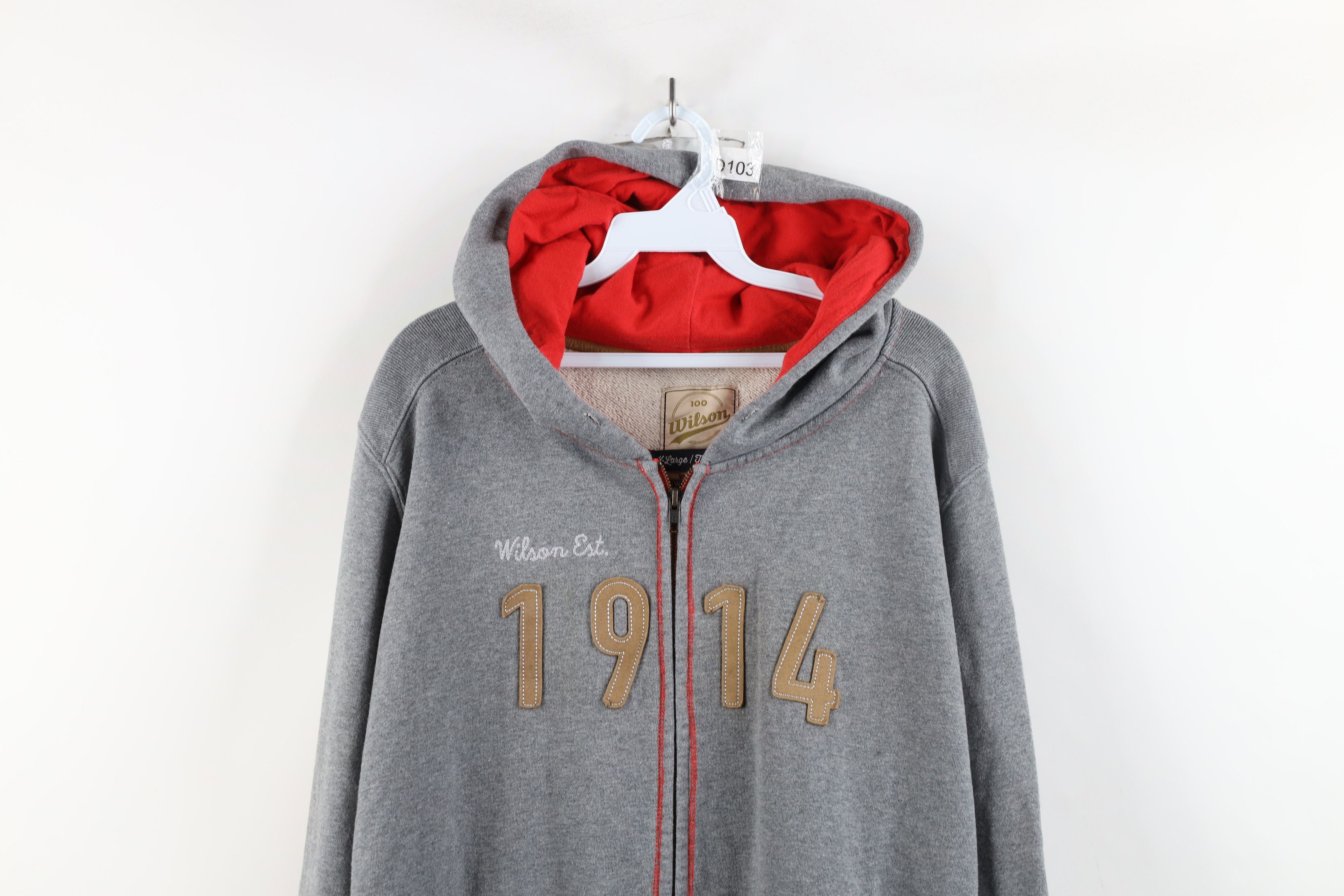 Vintage Vintage Y2K Wilson Anniversary Heavyweight Hoodie Sweatshirt Size US XL / EU 56 / 4 - 2 Thumbnail