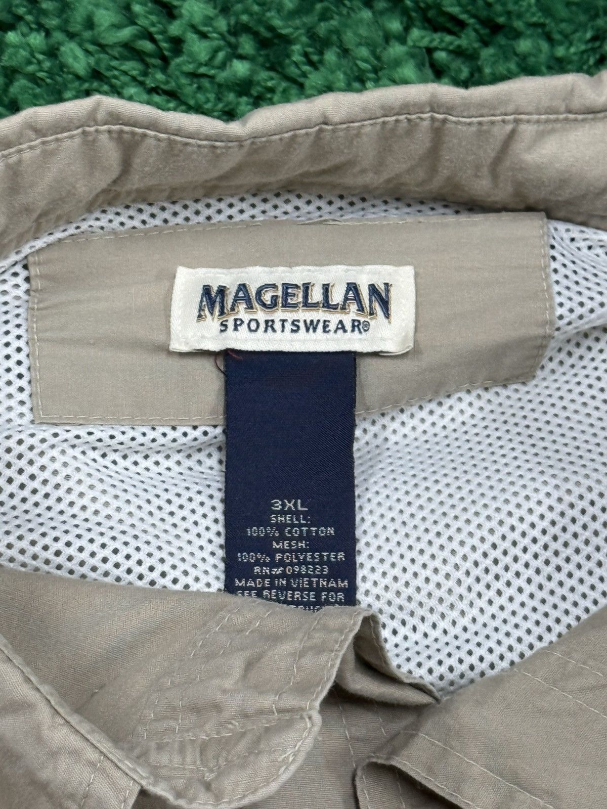 Vintage Magellan Khaki Fishing Long Sleeve Dry Wick Shirt 3XL XXXL Size US XXL / EU 58 / 5 - 5 Thumbnail