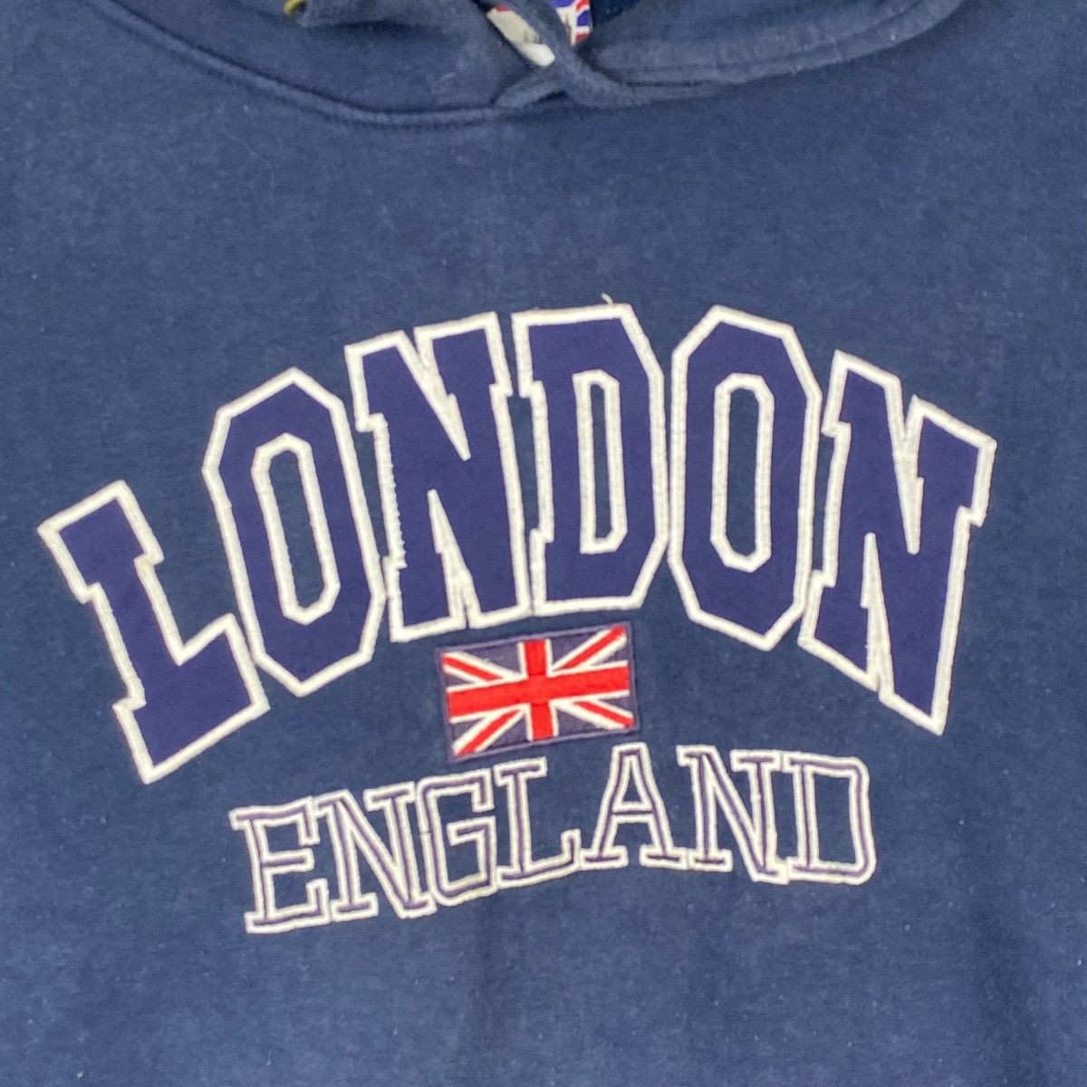 Designer × Vintage Vintage Zone One Hoodie Sweater Navy Blue Pullover Size M Size US M / EU 48-50 / 2 - 6 Thumbnail