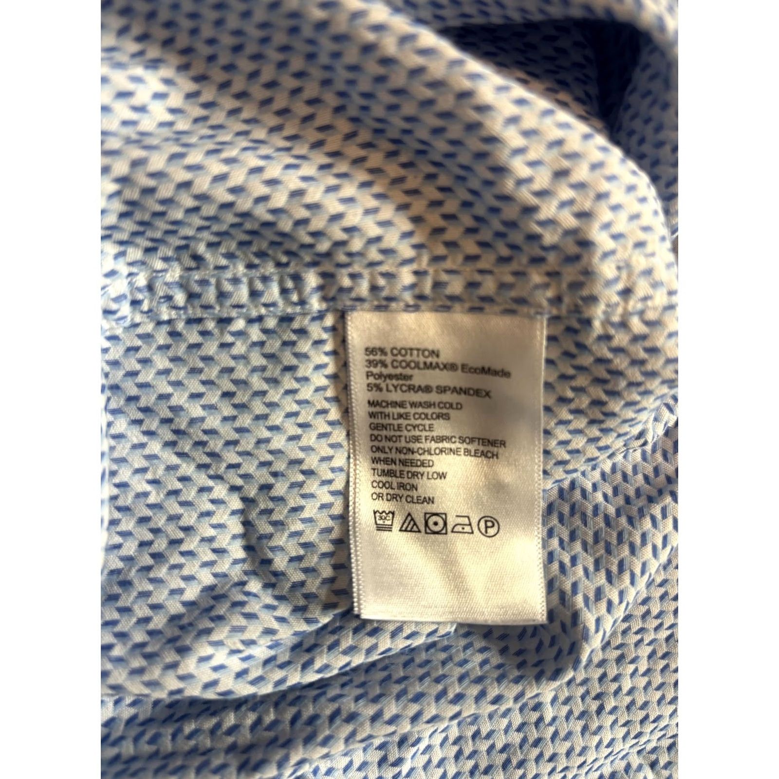 Tommy Bahama Tommy Bahama Shirt Mens L Blue Sarasota Stretch Long Sleeve Button Front Size US L / EU 52-54 / 3 - 5 Thumbnail