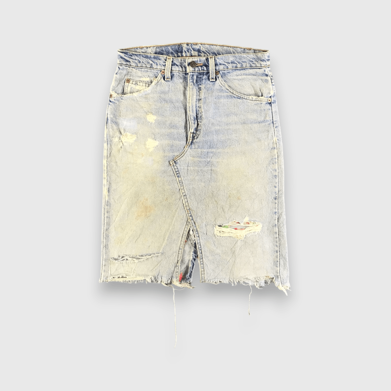Levi's × Vintage Vintage Light Wash Levis 505 Skirt-J3737 Size 31" - 1 Thumbnail