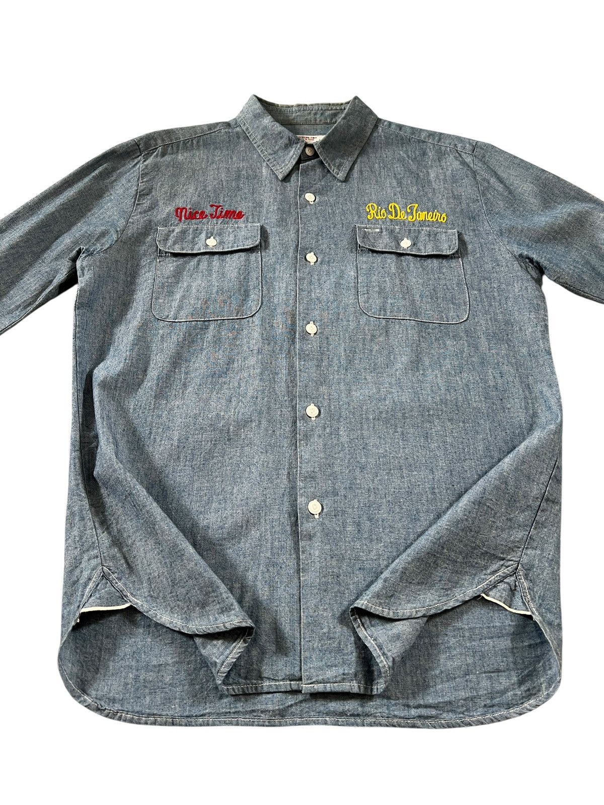 Wacko Maria Wacko Maria Chain Stitch Selvedge Worker Shirt Size US L / EU 52-54 / 3 - 5 Thumbnail