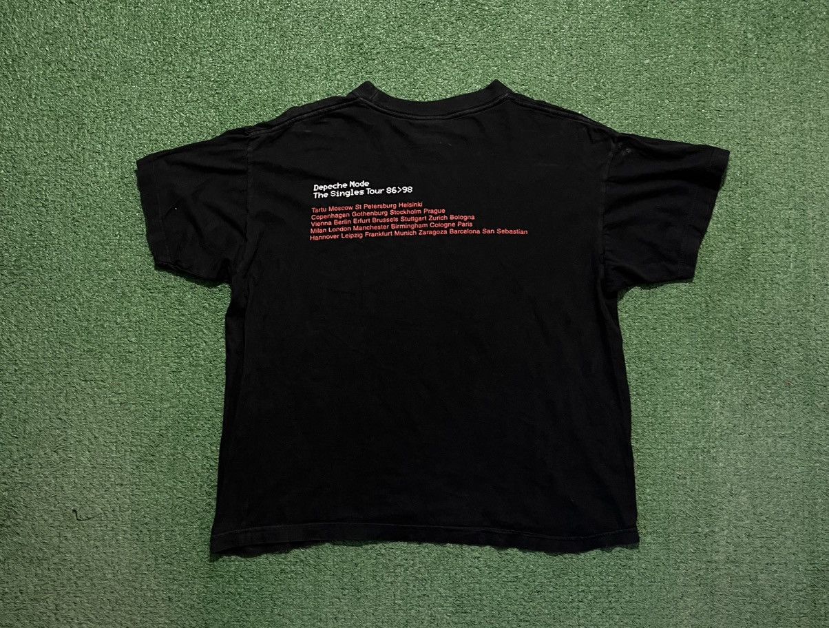 Band Tees × Vintage Depeche Mode Tee Vintage 1998 The Singles Tour Size US M / EU 48-50 / 2 - 3 Thumbnail