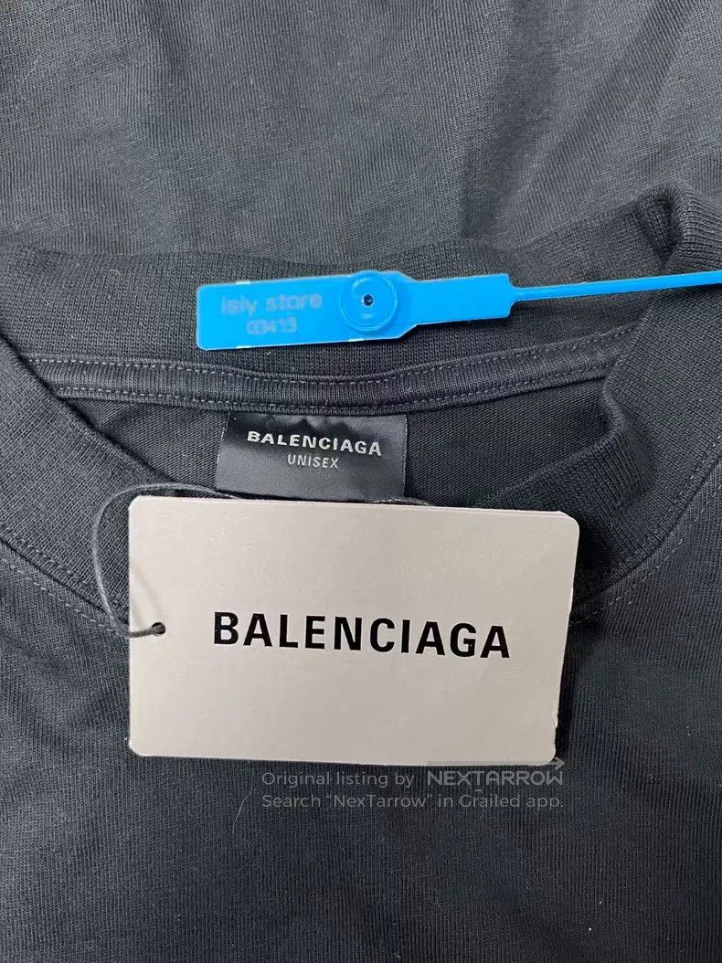 Balenciaga Balenciaga Letter Printed Short Sleeve Crew Neck T-Shirt Size US L / EU 52-54 / 3 - 5 Thumbnail