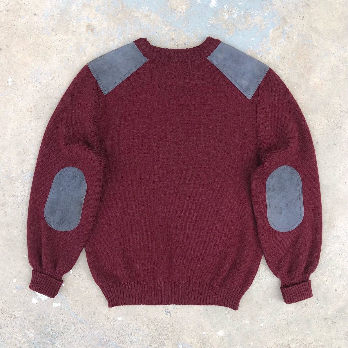 Burberry VTG Burberrys 100% Pure Wool With Burgundy Inserts Leather Size US M / EU 48-50 / 2 - 6 Thumbnail