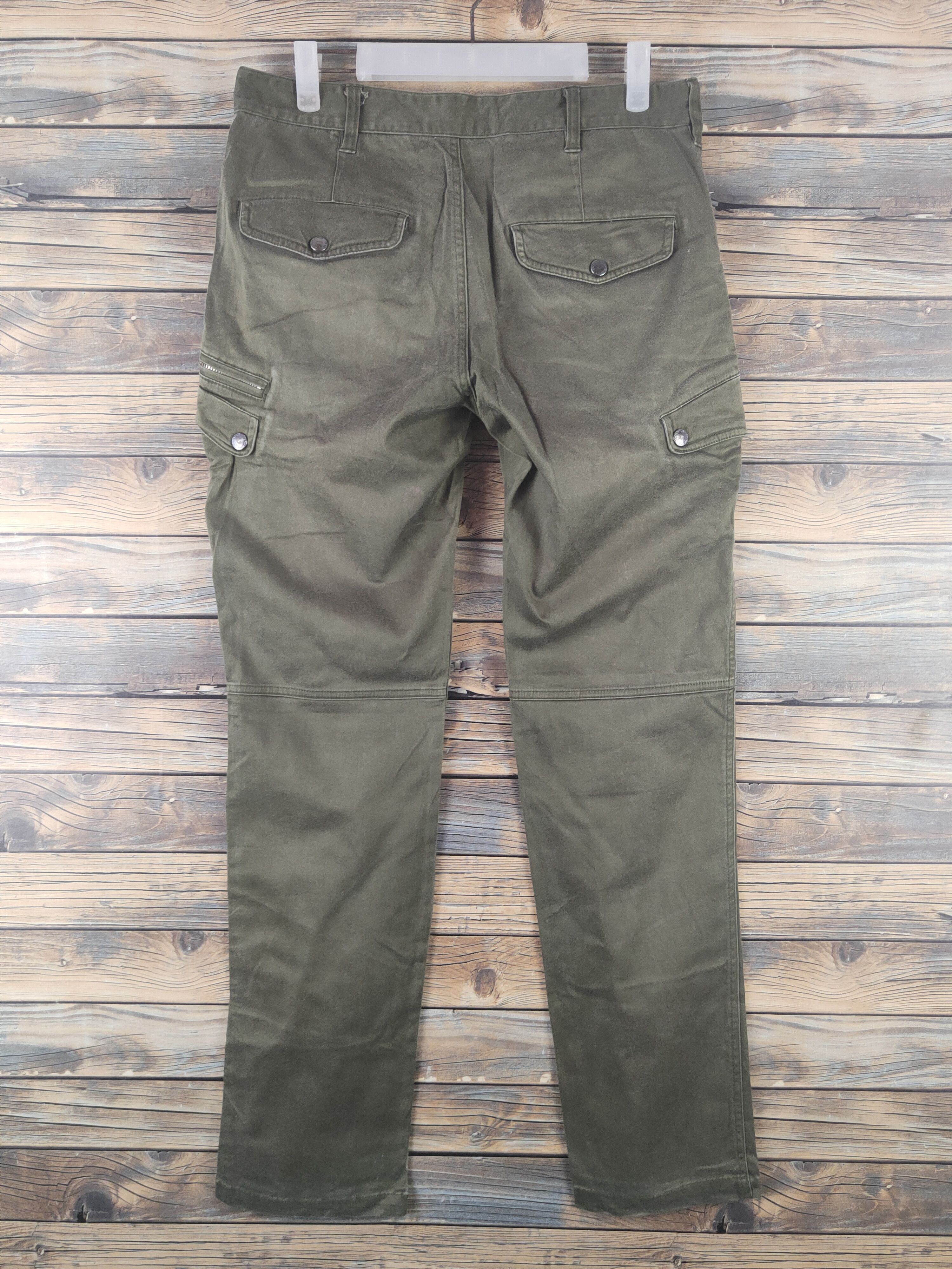 Japanese Brand DL The Mixpice Olive Multipocket Tactical Cargo Pants #1890 Size US 30 / EU 46 - 7 Thumbnail