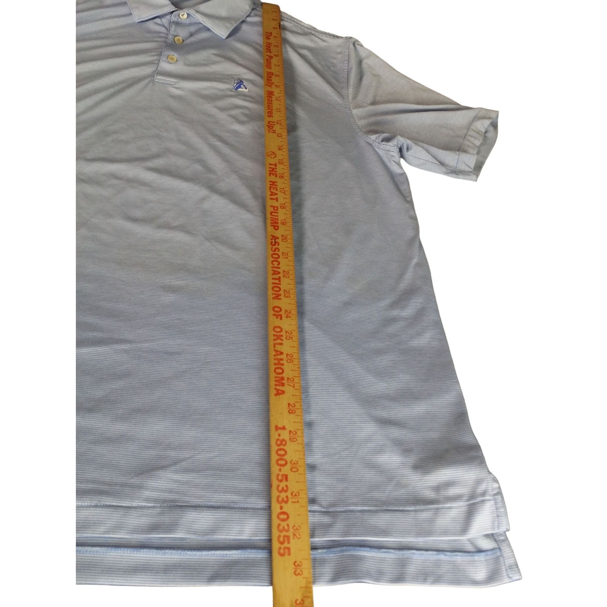 Peter Millar Peter Millar Summer Comfort Polo Men Sz XL Striped Blue Whit Size US XL / EU 56 / 4 - 3 Thumbnail