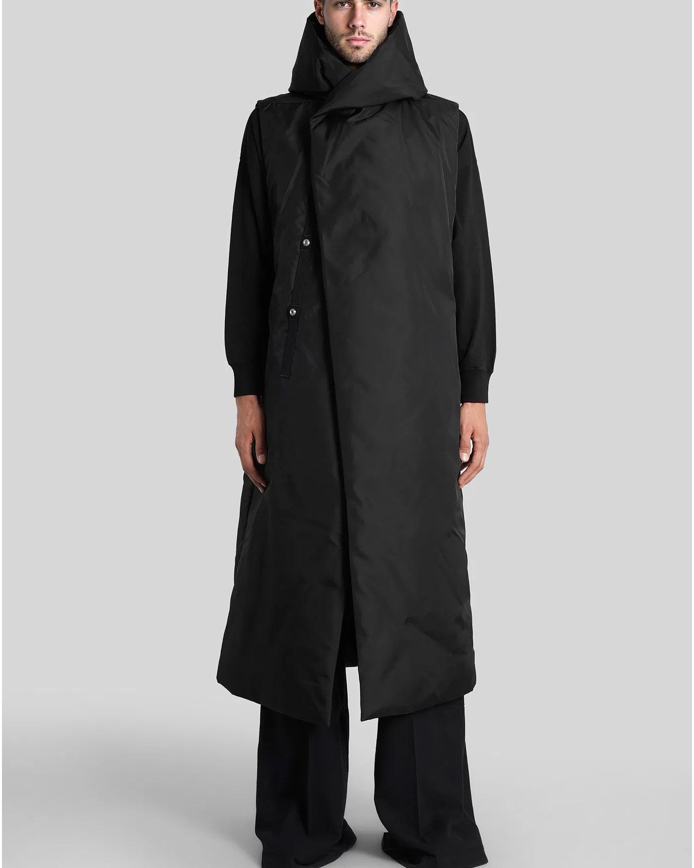 Rick Owens Drkshdw Hooded Liner Sleeveless Padded Coat Size US M / EU 48-50 / 2 - 1 Thumbnail