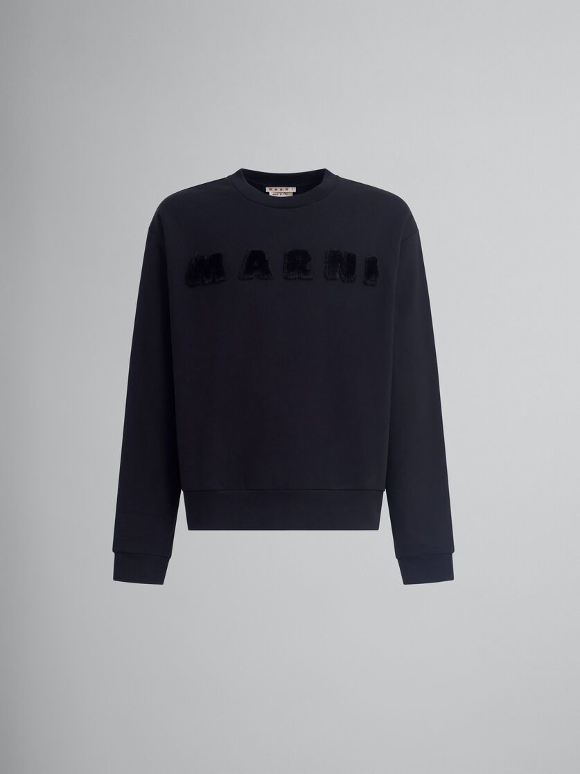 Marni o1w1db11025 Organic Cotton Sweatshirt in Black Size US L / EU 52-54 / 3 - 1 Thumbnail