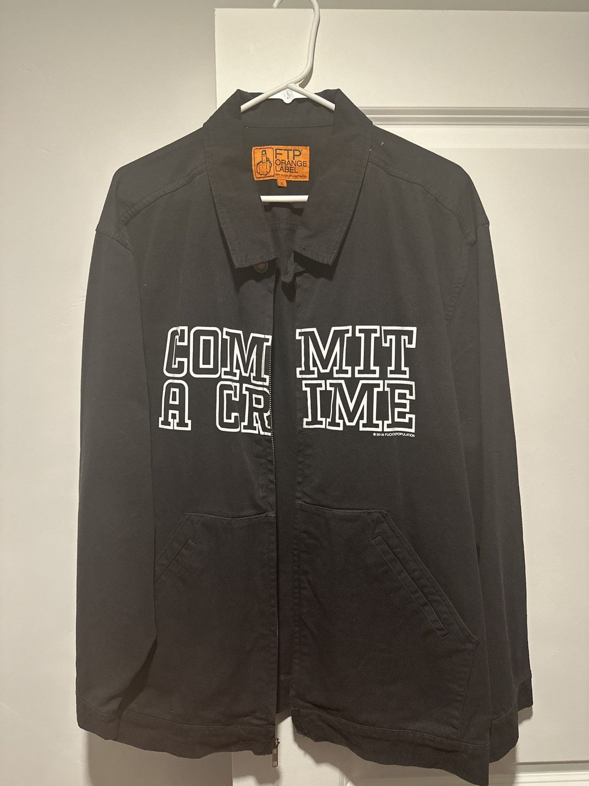 Fuck The Population Commit A Crime Jacket (2018) Size US XL / EU 56 / 4 - 1 Thumbnail