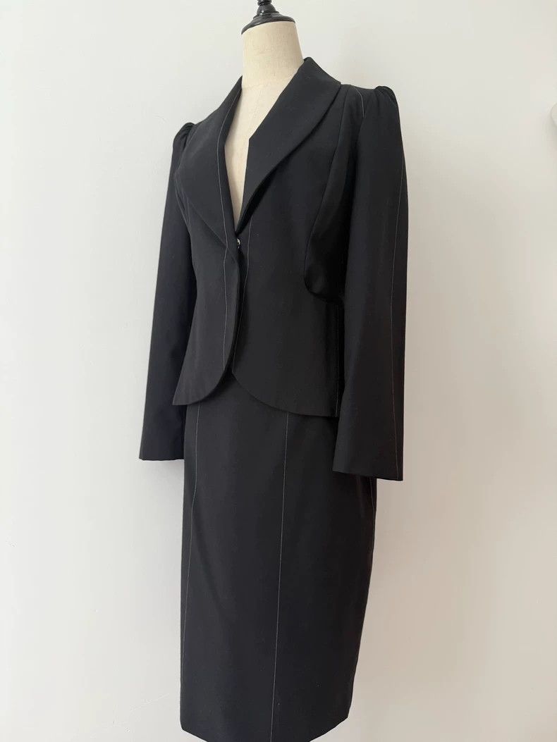 Other Vivienne Westwood Black striped brocade collar suit Size S / US 4 / IT 40 - 2 Thumbnail