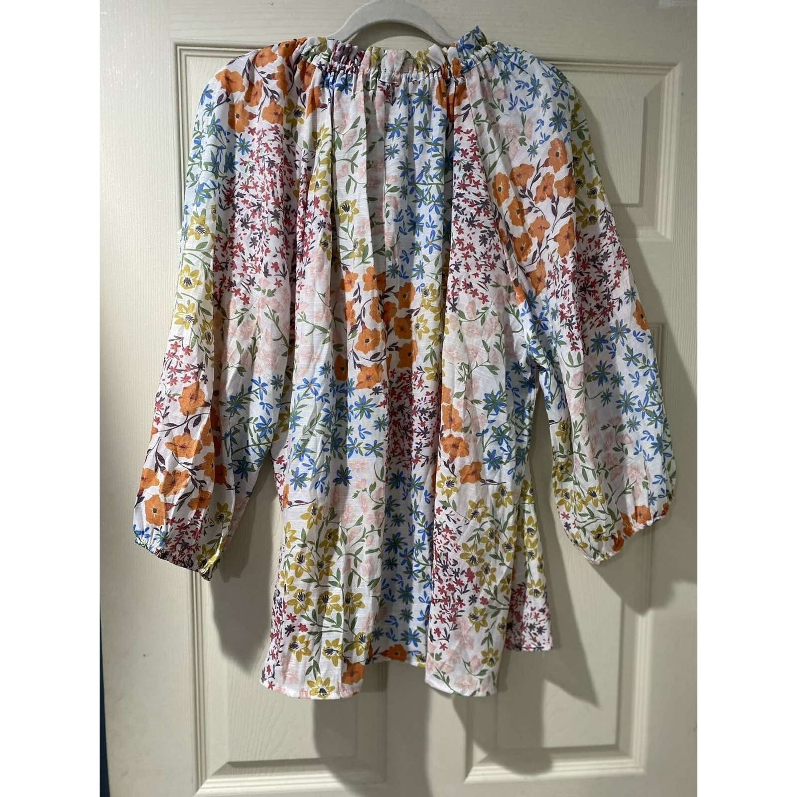 Harve Benard Harve Benard White 3/4 Sleeve Blouse Size 3X Top A003305 Size 3XL / US 20-22 - 2 Thumbnail
