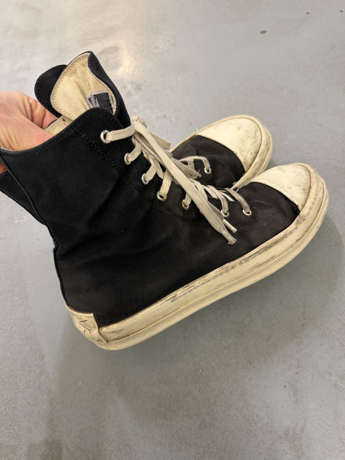 Rick Owens Drkshdw Rick Owens Drkshdw Ramones High Sneakers Size US 9 / EU 42 - 2 Thumbnail