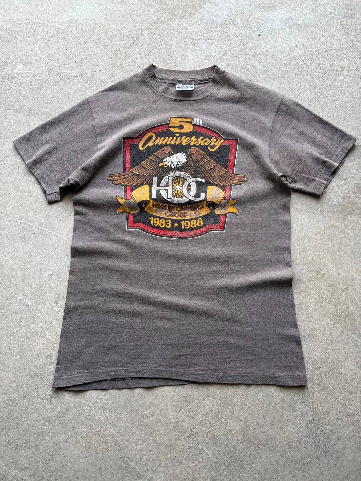 Vintage Vintage 80s Harley Davidson HOG 5th Anniversary Tee Size US M / EU 48-50 / 2 - 1 Thumbnail
