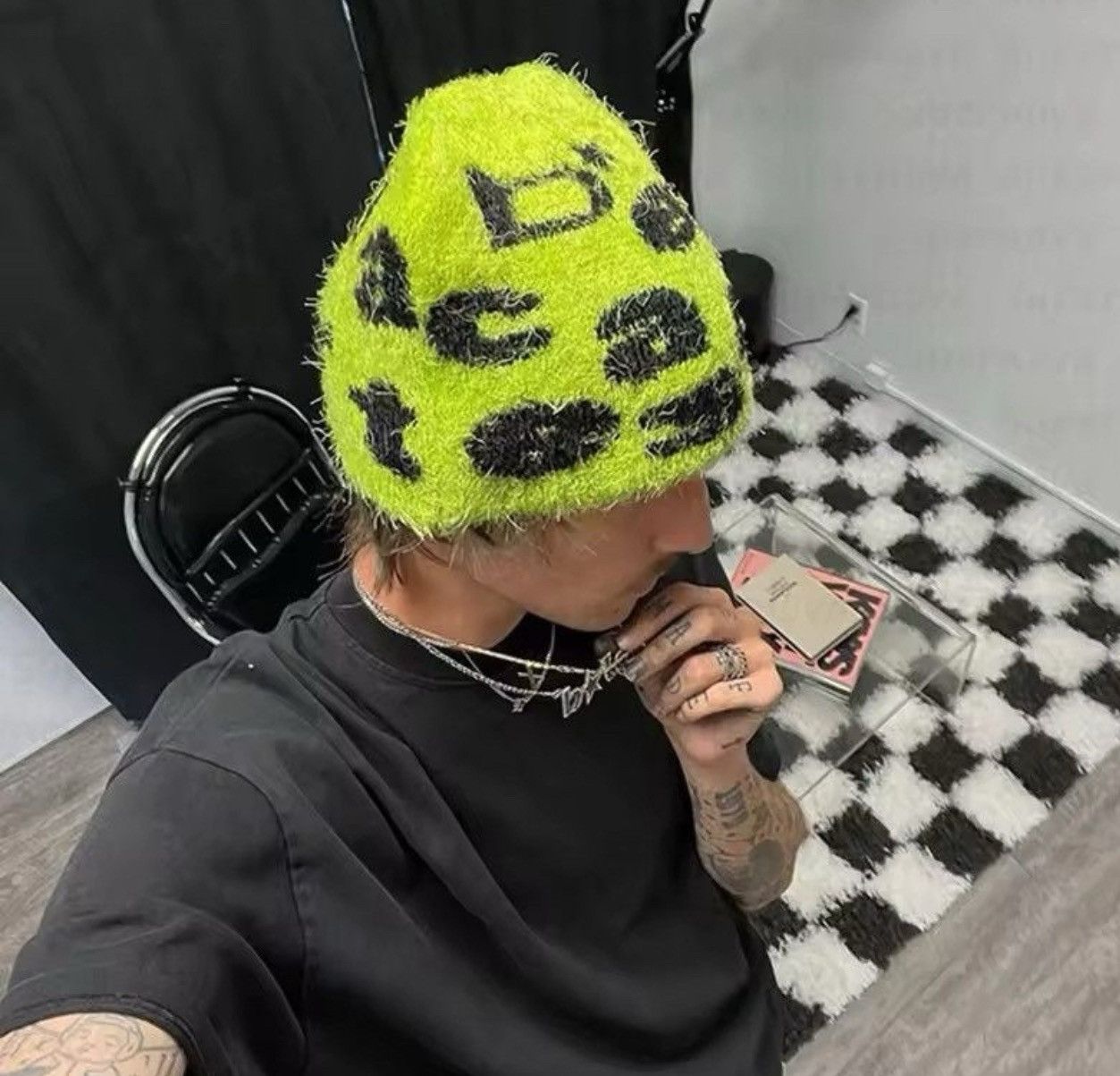 Japanese Brand Aesthetic Rabbit Fur Hat Beanie Unisex Size ONE SIZE - 1 Thumbnail