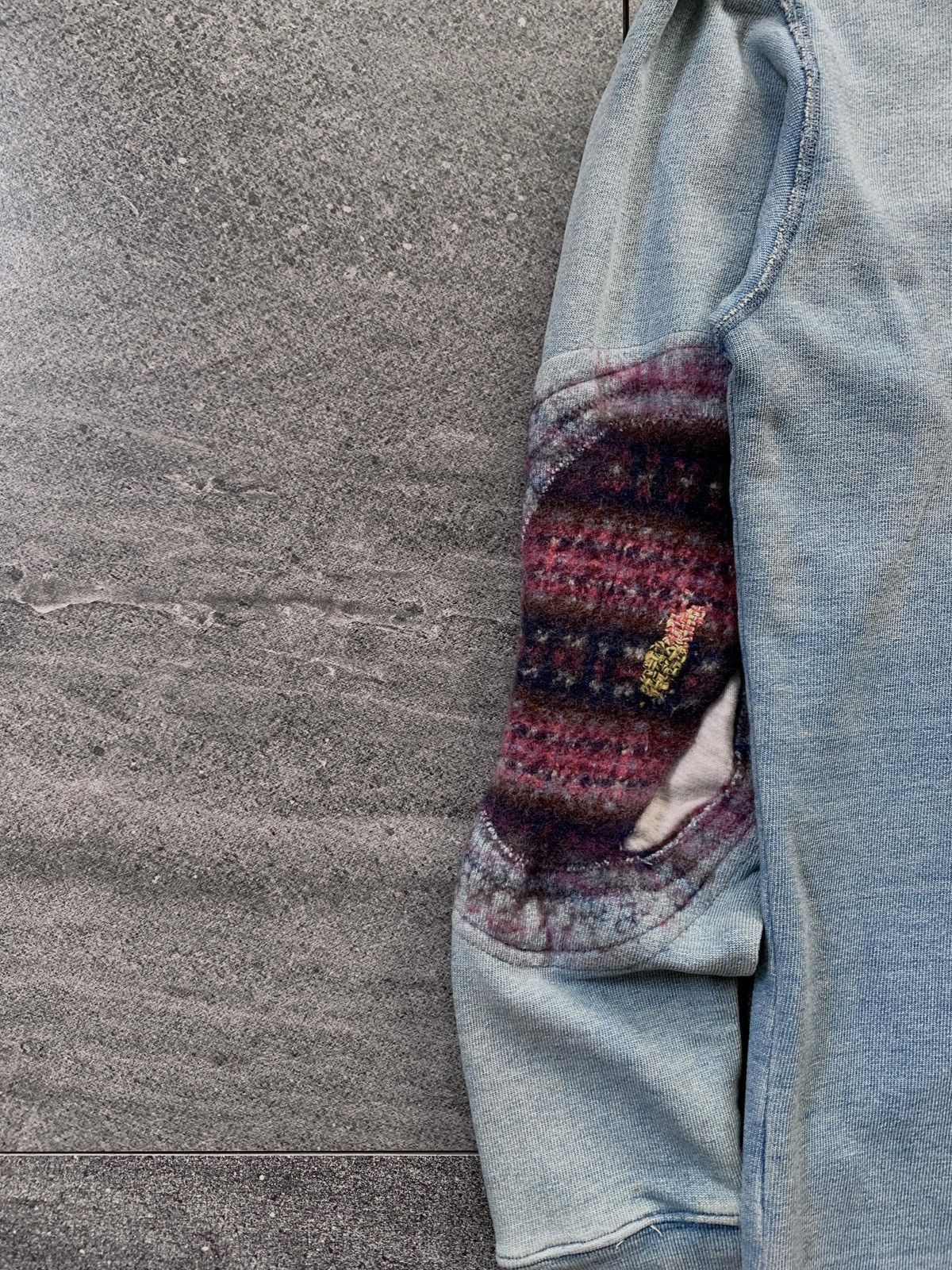 Kapital Kountry FREE TAX! Distressed Elbow Patch Denim Jacket Size US M / EU 48-50 / 2 - 14 Thumbnail