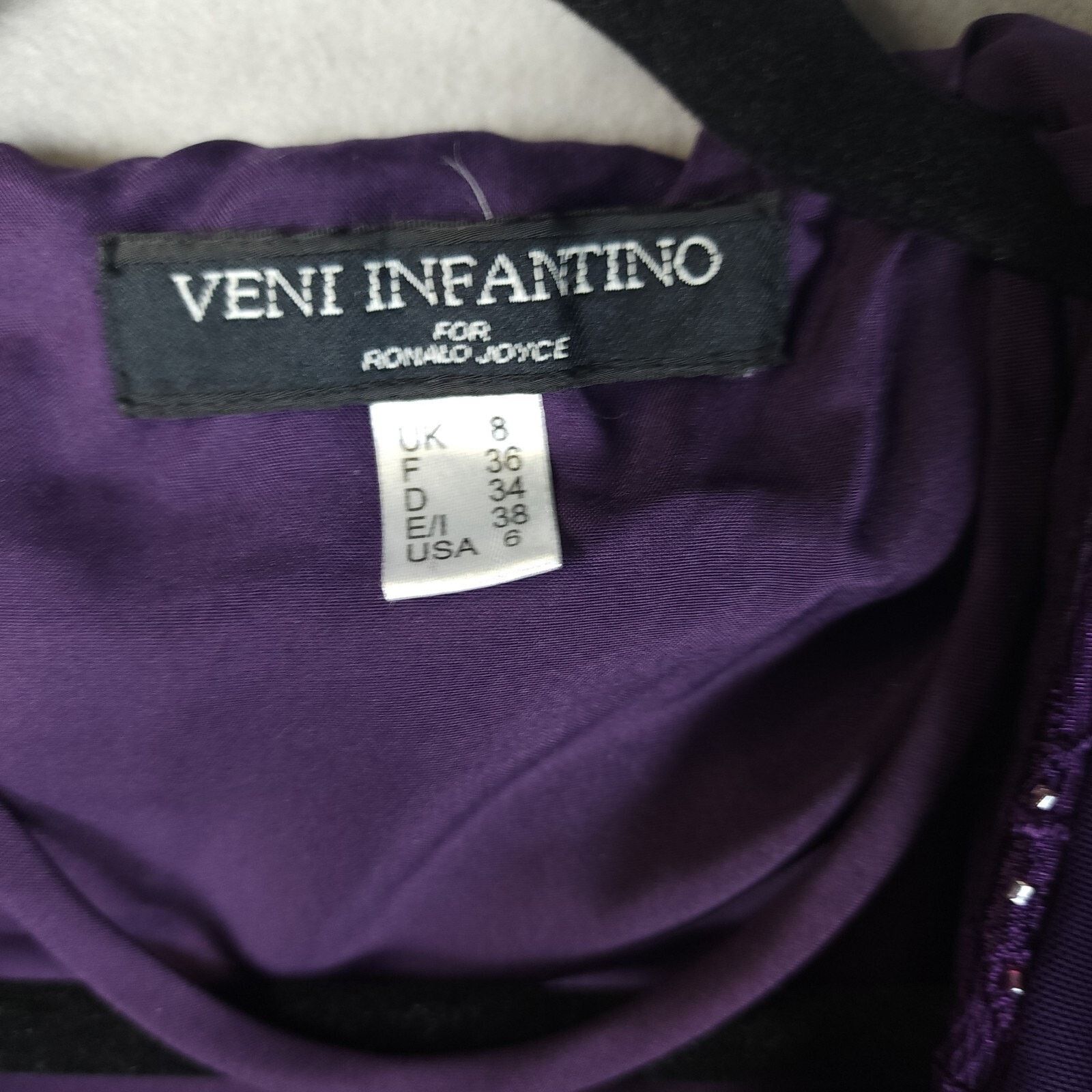 Other Veni Infantino for Ronalo Joyce Evening Dress w/Jacket Sz 6 Size M / US 6-8 / IT 42-44 - 11 Thumbnail