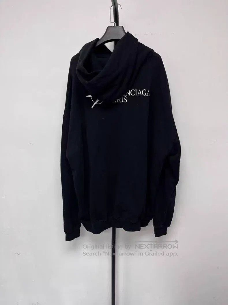 Balenciaga Balenciaga Extra Large Cotton Hooded Long Sleeve Sweatshir Size US L / EU 52-54 / 3 - 2 Thumbnail