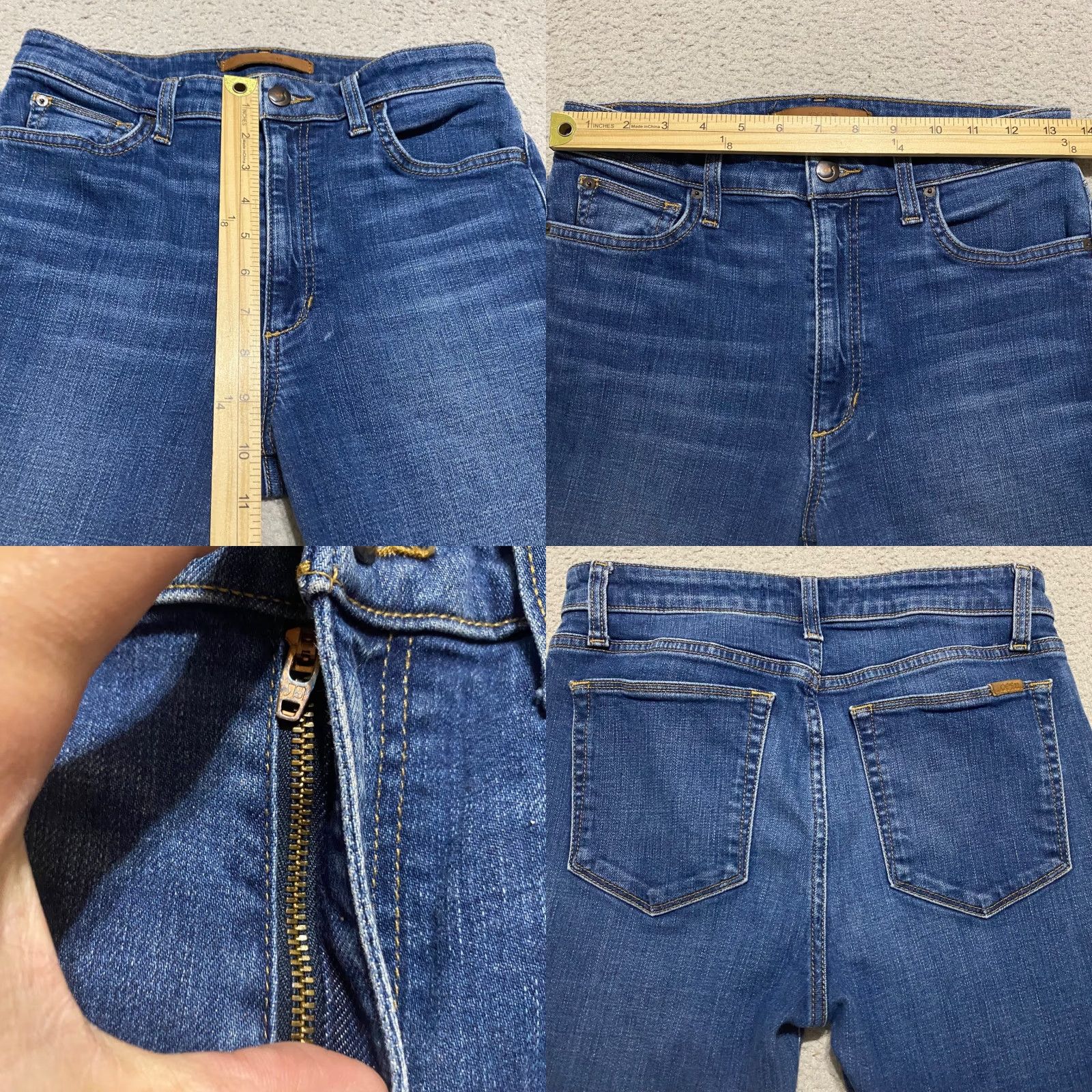 Vintage VINTAGE Joe's Jeans Womens Blue Denim High Rise Skinny 27 Medium Wash 5-Pocket Design Regular Rise Size 27" / US 4 / IT 40 - 8 Thumbnail