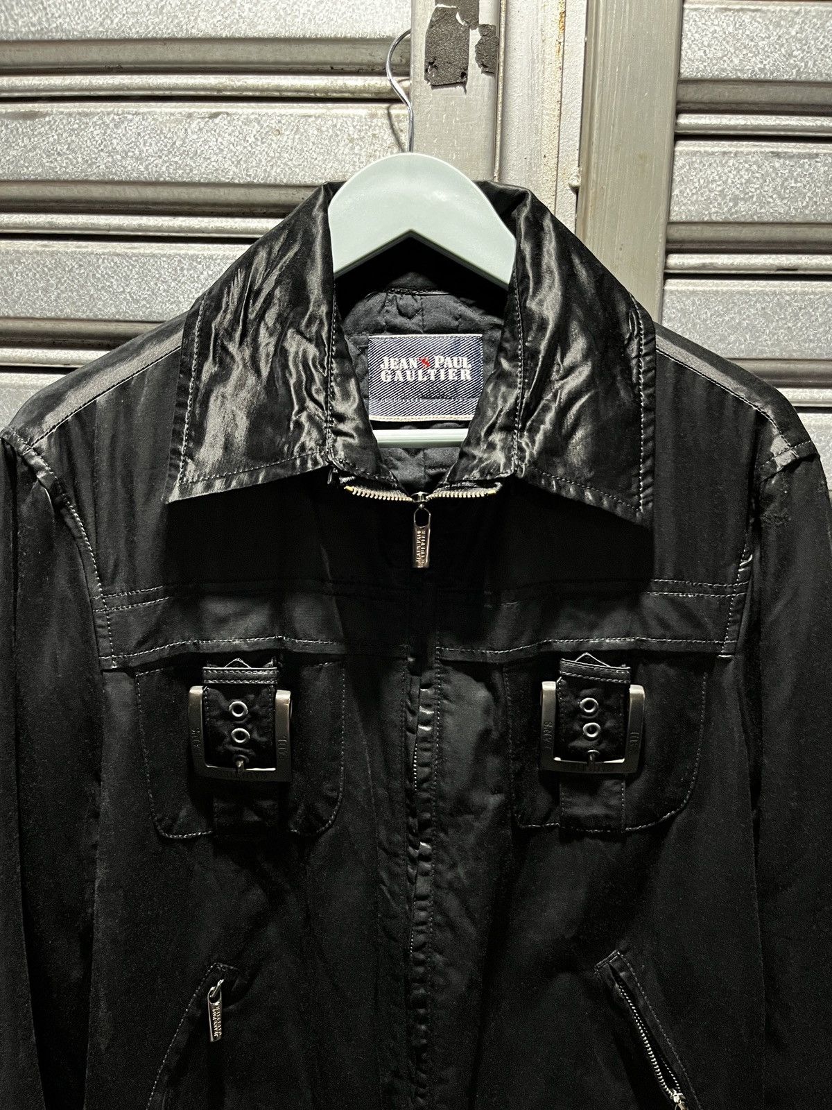 Jean Paul Gaultier Y2K Jean Paul Gaultier Runway Nylon Motorcycle Biker Jacket Size L / US 10 / IT 46 - 2 Thumbnail