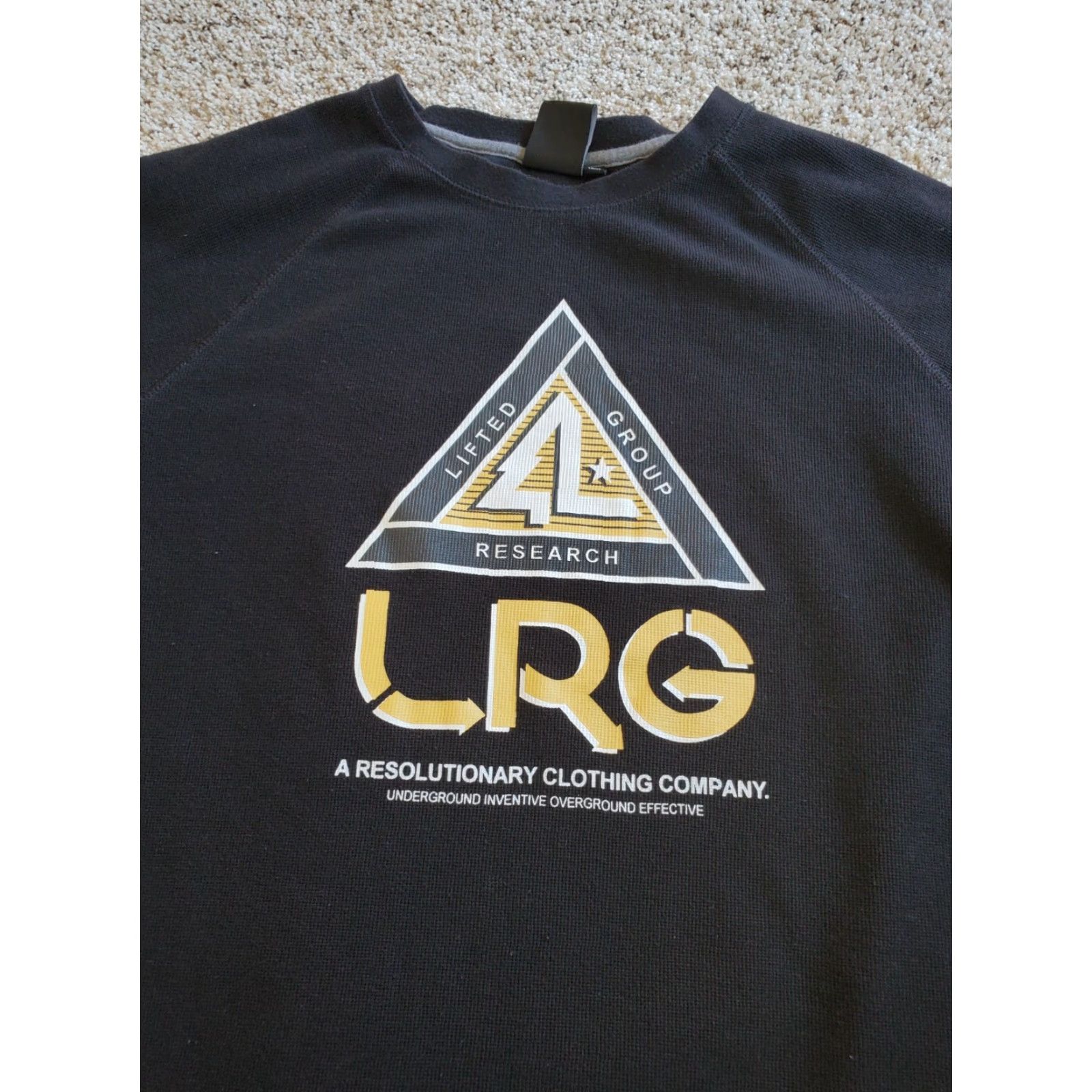 Vintage LRG Lifted Research Graphic Thermal Shirt 2XL Mens Black Long Sleeve Crew Neck Shirt Mens 2XL Black Graphic Thermal Crew Neck LRG Size US XXL / EU 58 / 5 - 4 Thumbnail