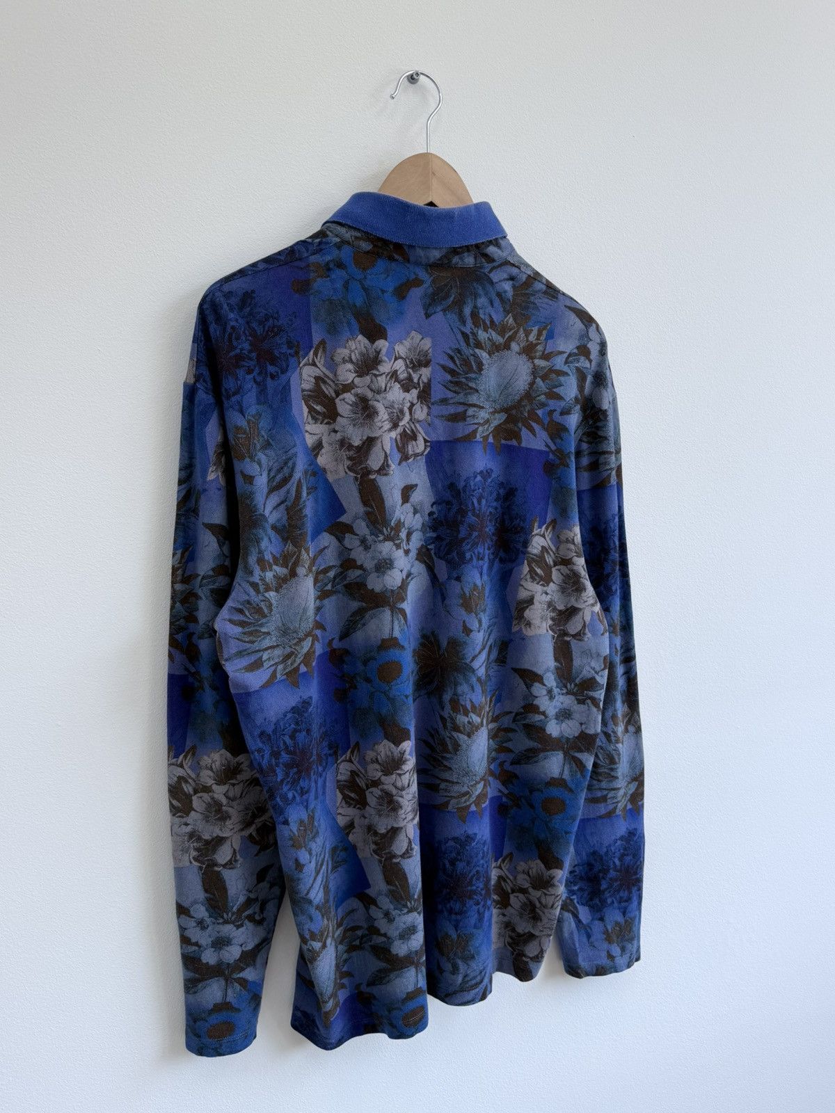 Etro Etro Floral Long Sleeve Polo Shirt Size US XL / EU 56 / 4 - 7 Thumbnail