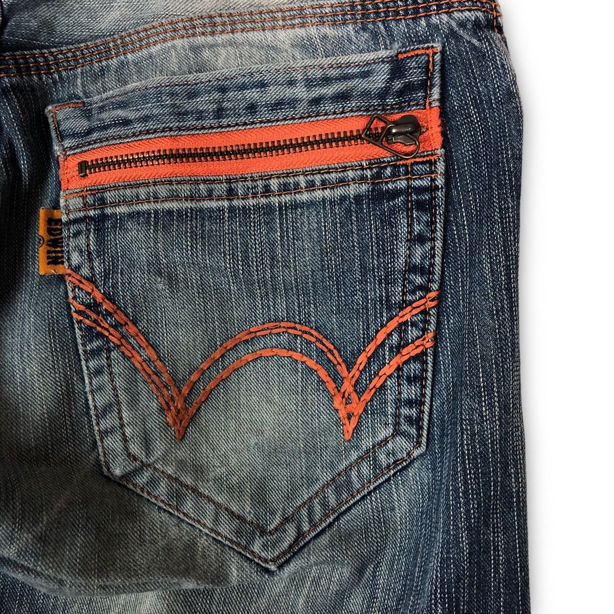 Edwin Vintage Edwin Faded Whiskers Denim Jeans Size US 32 / EU 48 - 13 Thumbnail