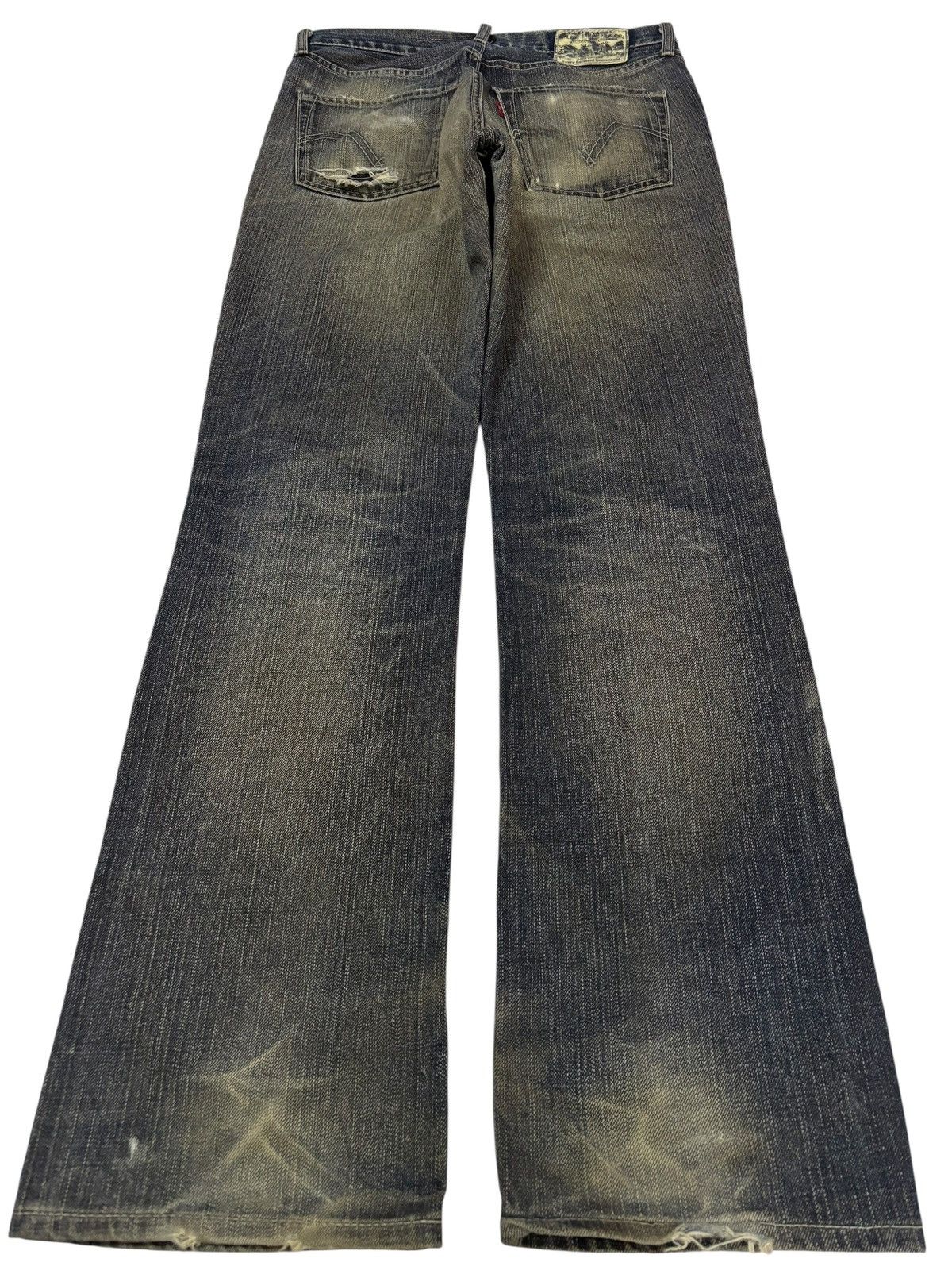 Levi's Vtg 90s Levis Japan 501 Distressed Jeans Size US 30 / EU 46 - 2 Thumbnail
