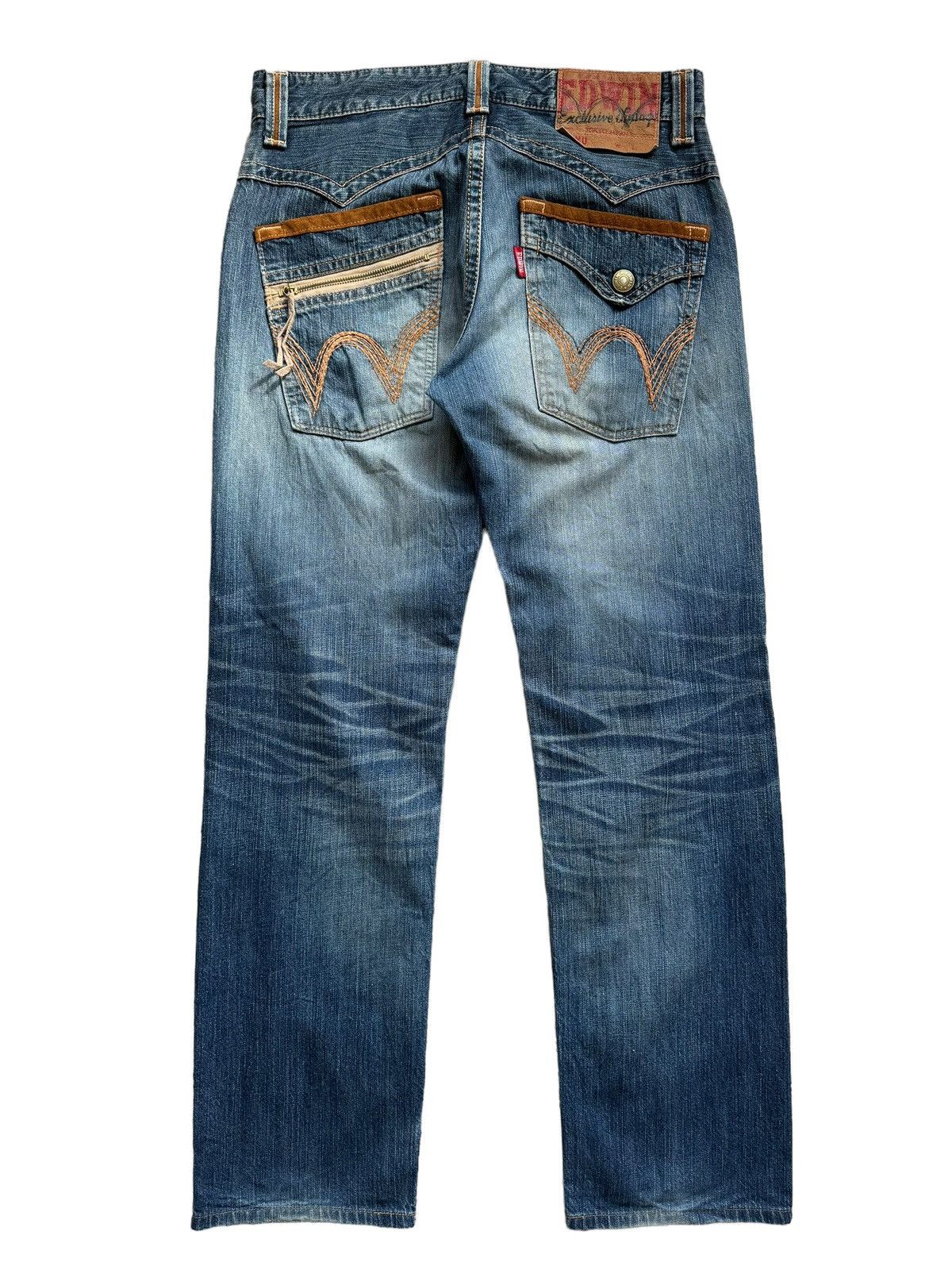 Edwin Vintage Edwin XV Exclusive Distressed Denim Jeans Size US 32 / EU 48 - 11 Thumbnail