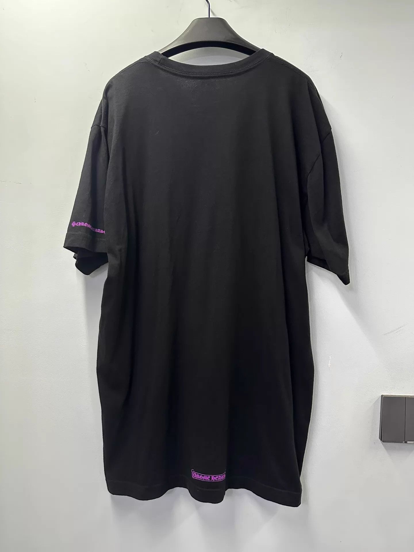 Chrome Hearts Chrome Hearts Purple Script Black Collar Short Sleeve XL Size US XL / EU 56 / 4 - 4 Thumbnail