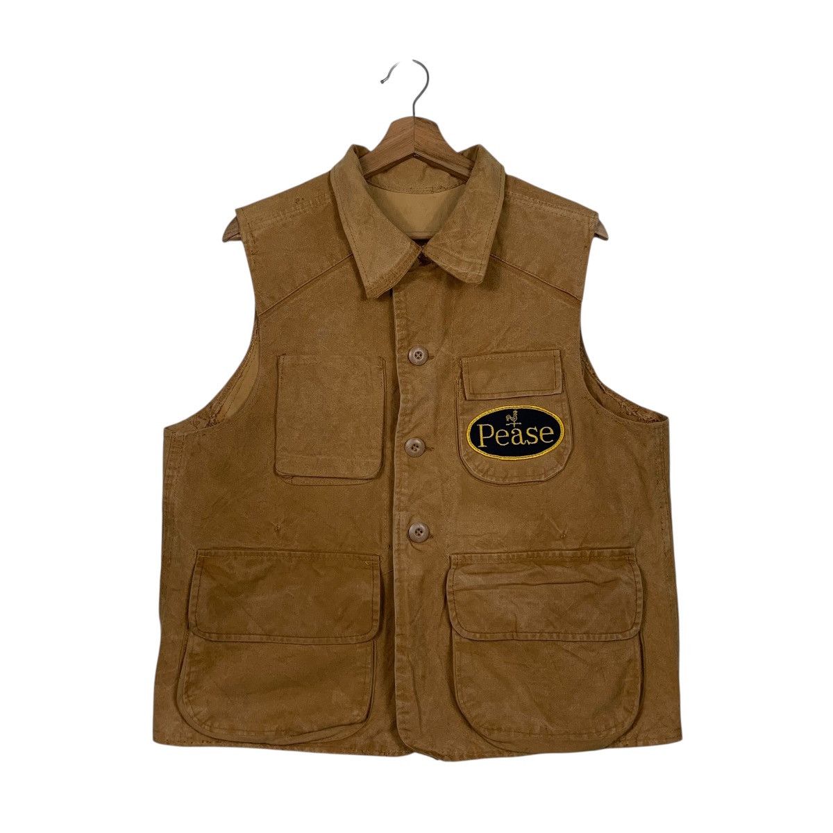 Japanese Brand Pease Duck Canvas Hunting Vest Size US M / EU 48-50 / 2 - 1 Thumbnail