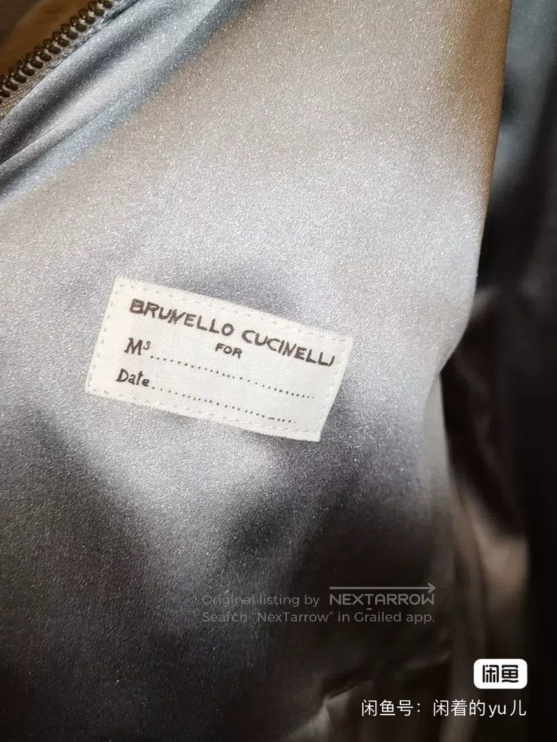 Brunello Cucinelli Brunello Cucinelli Leather and Cashmere Patchwork Size US XS / EU 42 / 0 - 6 Thumbnail