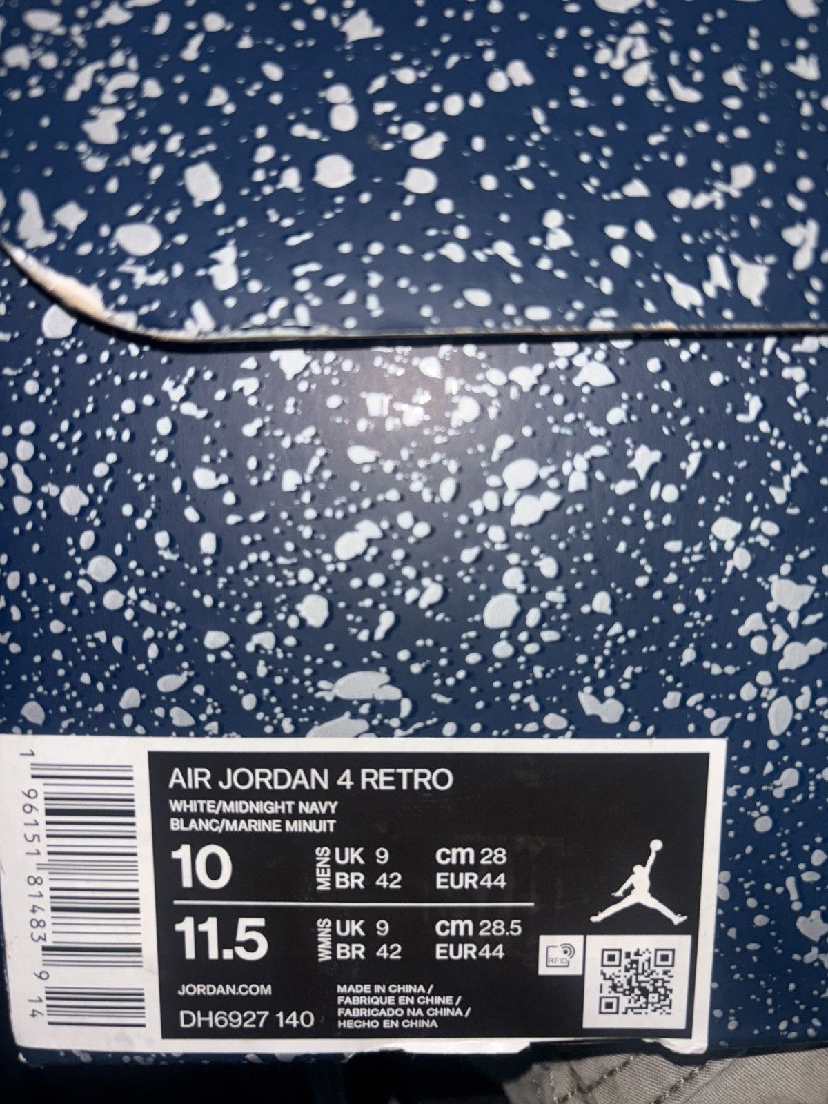 Jordan Brand Jordan 4 Midnight Navy Size US 10 / EU 43 - 7 Thumbnail
